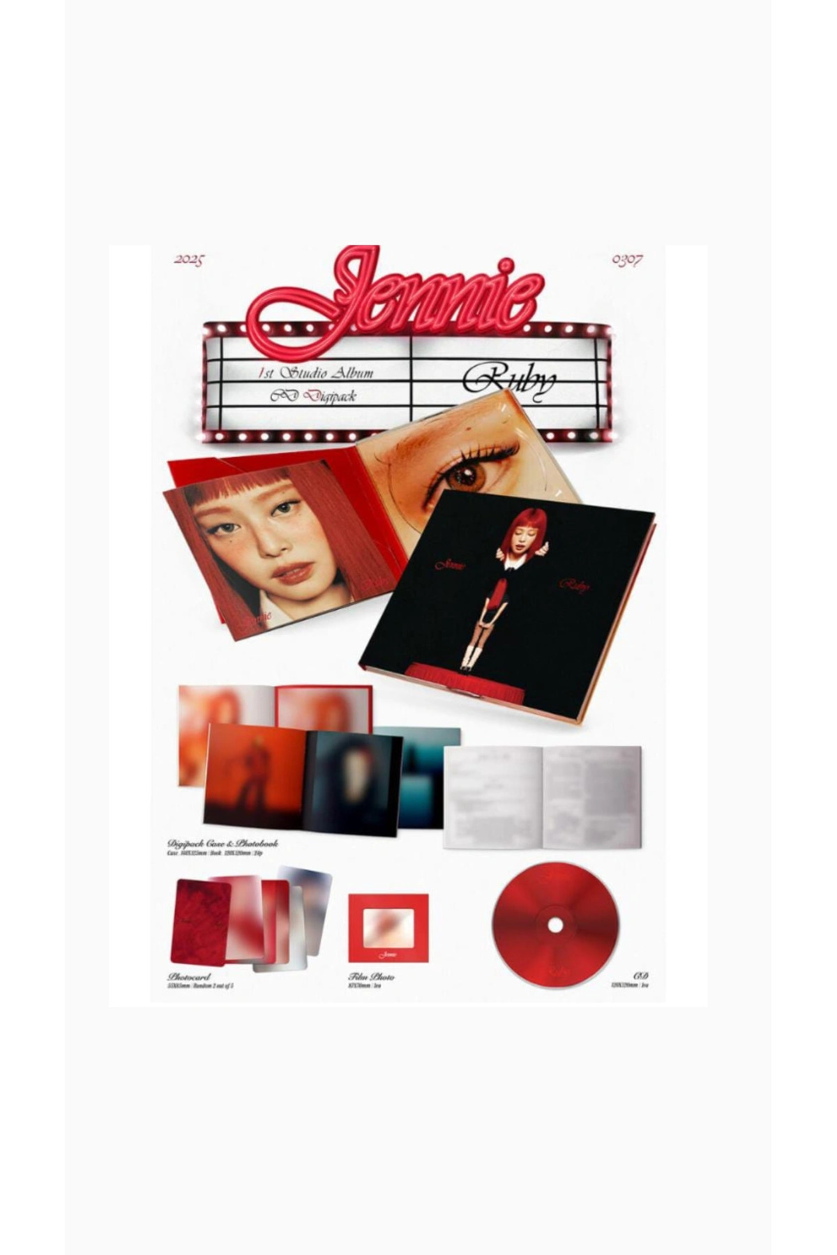Genel Markalar JENNIE - 1st Studio Album [Ruby] Digipack Ver