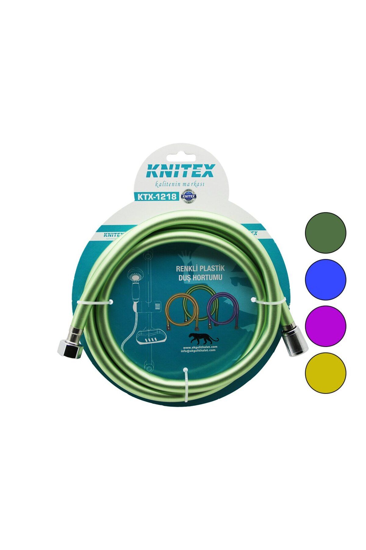 OEM RENKLİ PLASTİK DUŞ HORTUMU ANTİ TWİST=DOLANMAZ-KIVRILMAZ-KOPMAZ 1.5MT KARTELALI (5024)