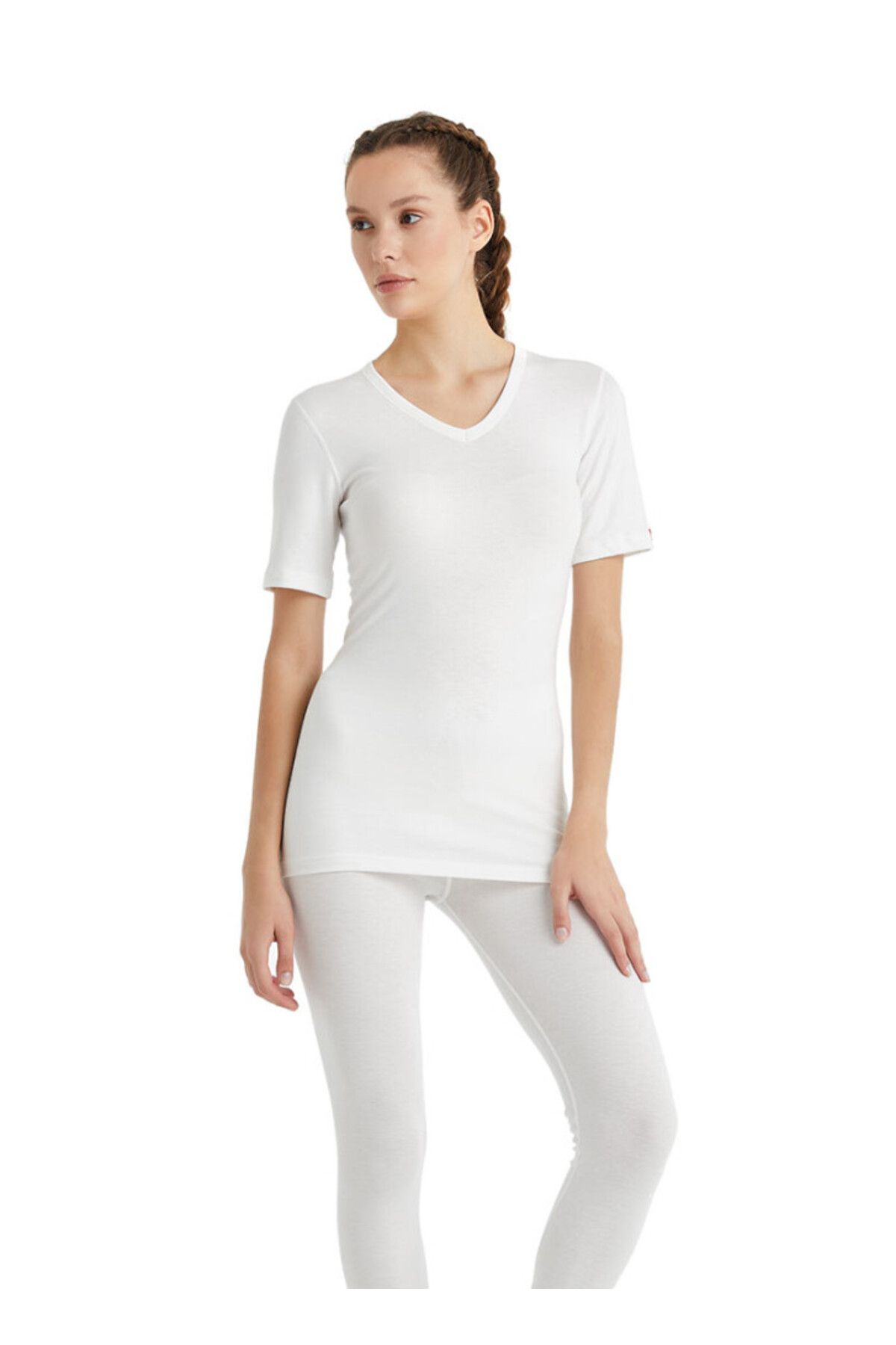 Blackspade-Unisex Θερμικό T-Shirt 2ο Επίπεδο 1263 - Λευκό 5