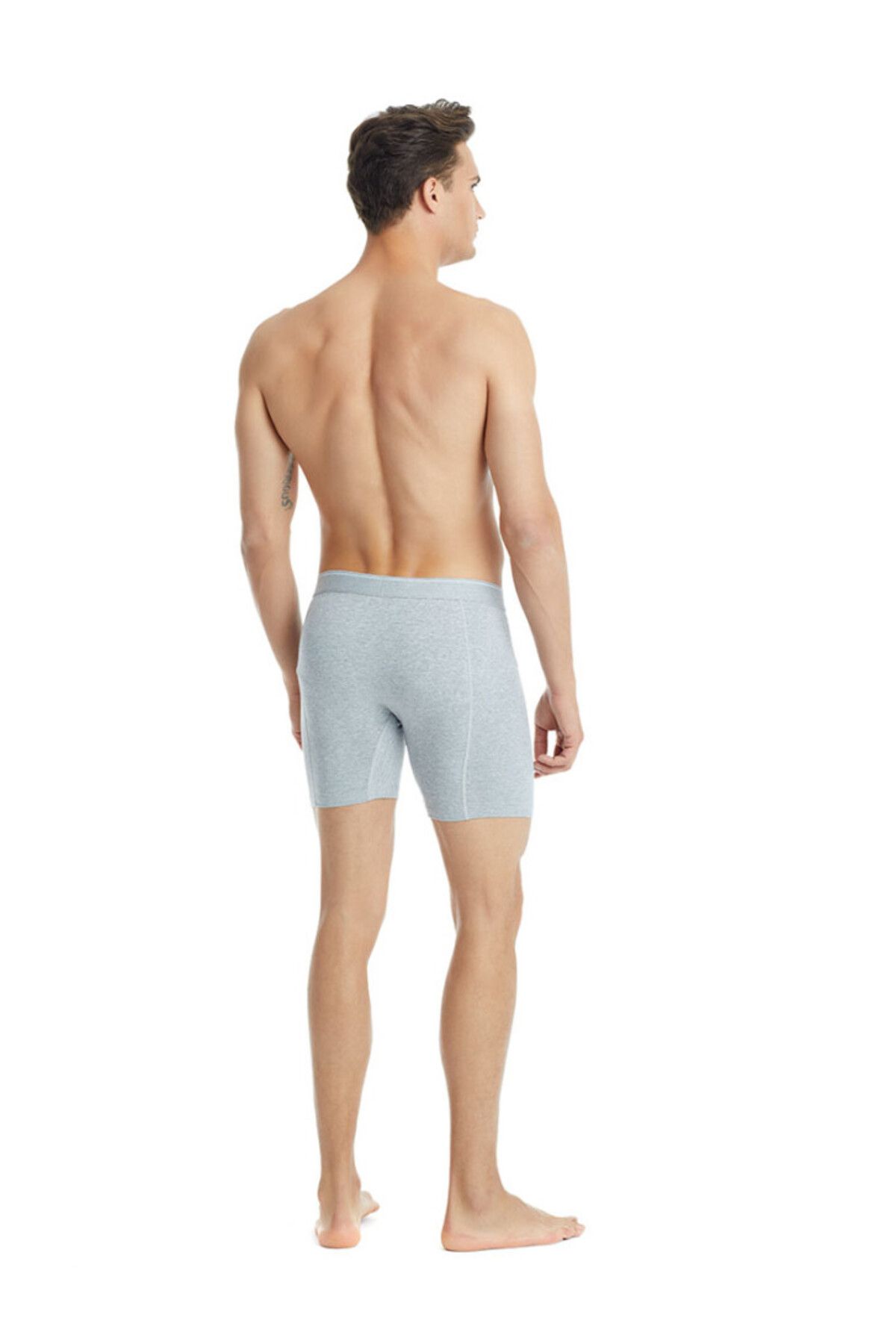 Blackspade-Men's Retro Boxers - Cotton Elastane, Tender Cotton 9216, Gray Melange 5