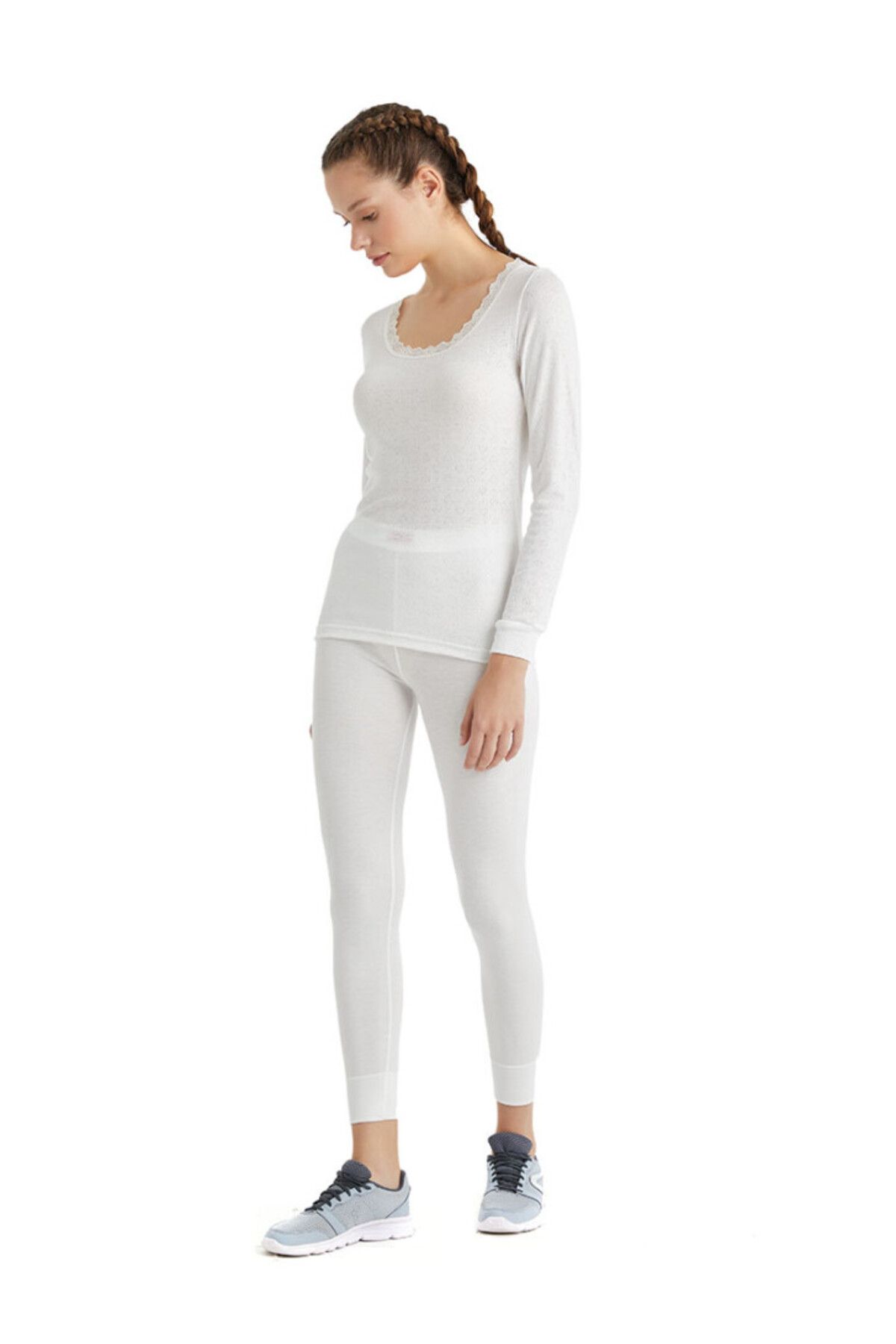 Blackspade-Women's Thermal Tank Top 1Level 1268 - White 3