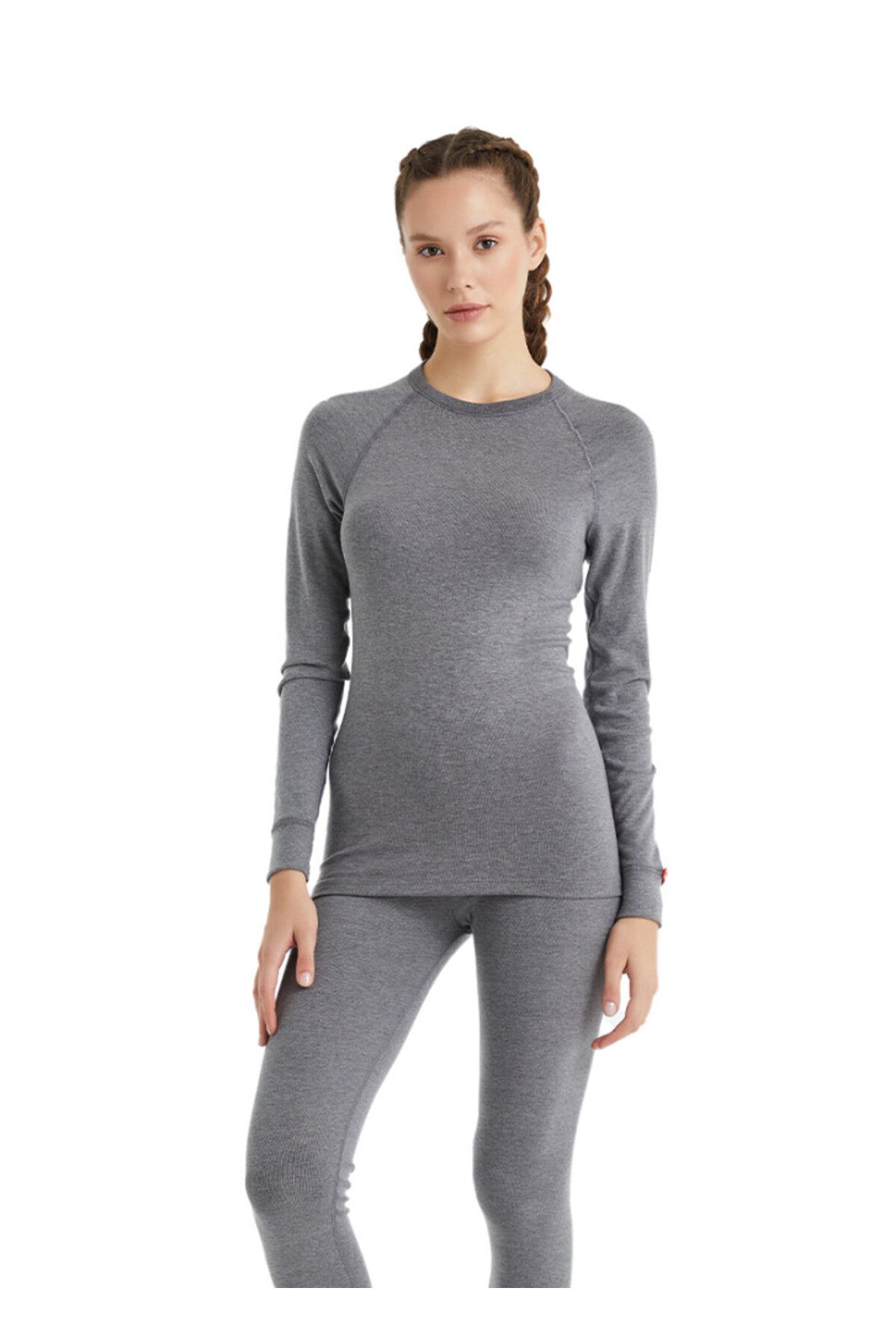 Blackspade-Unisex Θερμικό T-Shirt 2ο Επίπεδο 9259 - Grey Melange 5