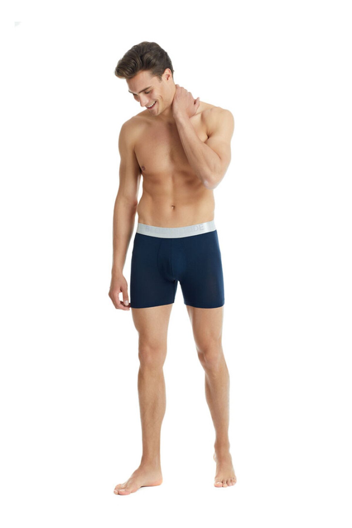Blackspade-Men's Modal Elastane Boxers - Navy Blue 9303 5