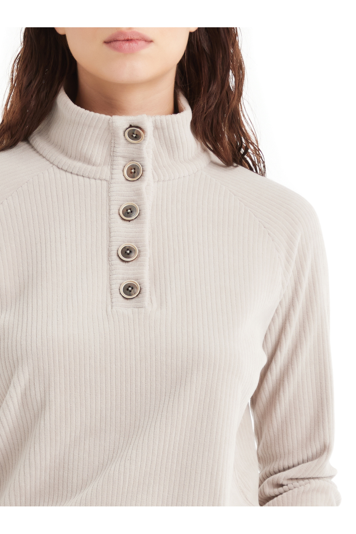 Blackspade Kadın Sweatshirt 60508 - Krem görsel 6