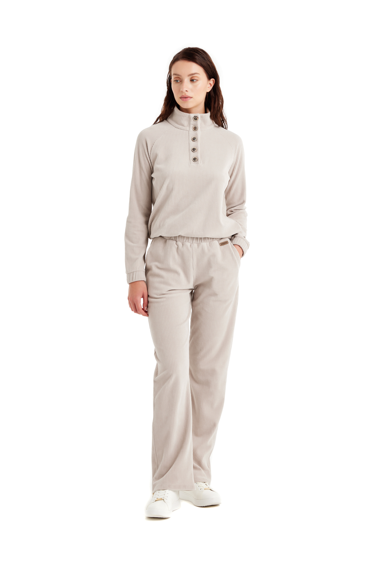 Blackspade Kadın Sweatshirt 60508 - Krem görsel 4