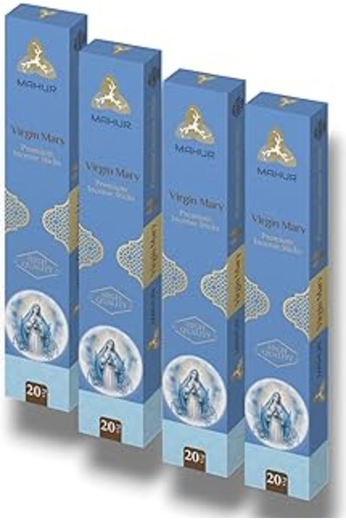 Pazarcan Mahur Meryem Ana Premium Tütsü Çubukları, Çok Al, Az Öde, 4 Kutu - 80 Adet Tütsü