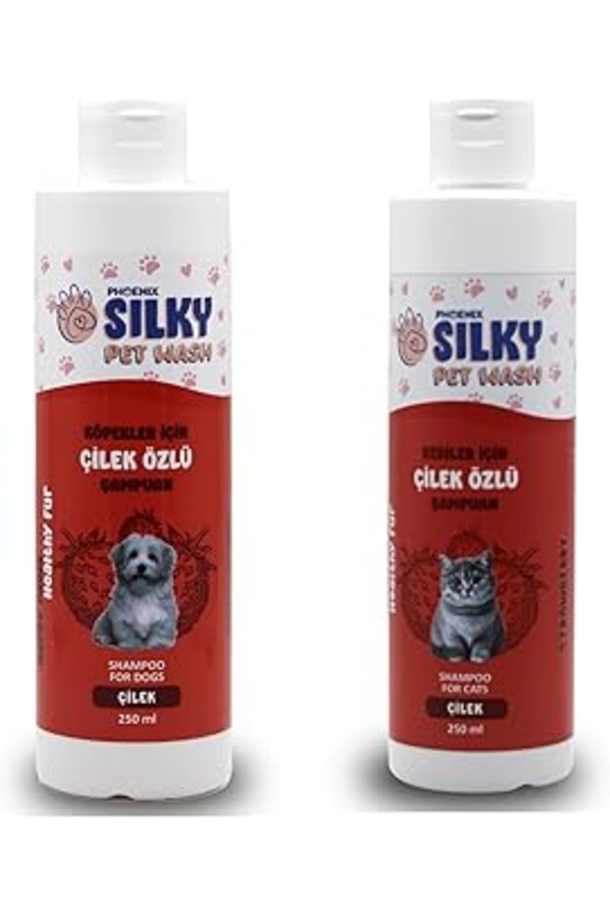 Mu Art Ahşap Silkypetwash - Köpek Ve Kedilere Doğal Çilek Özlü Şampuan - 250ml