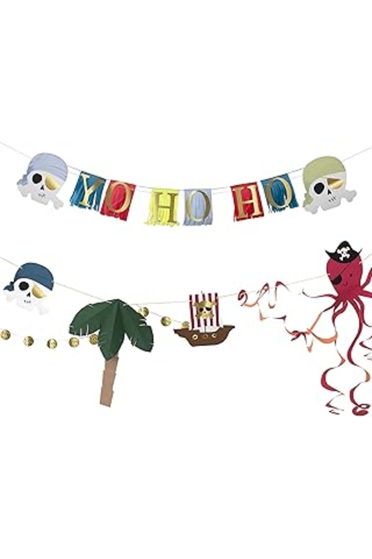 Pazarcan Meri Meri Pirate Icon Garland Korsan Asılan Süs