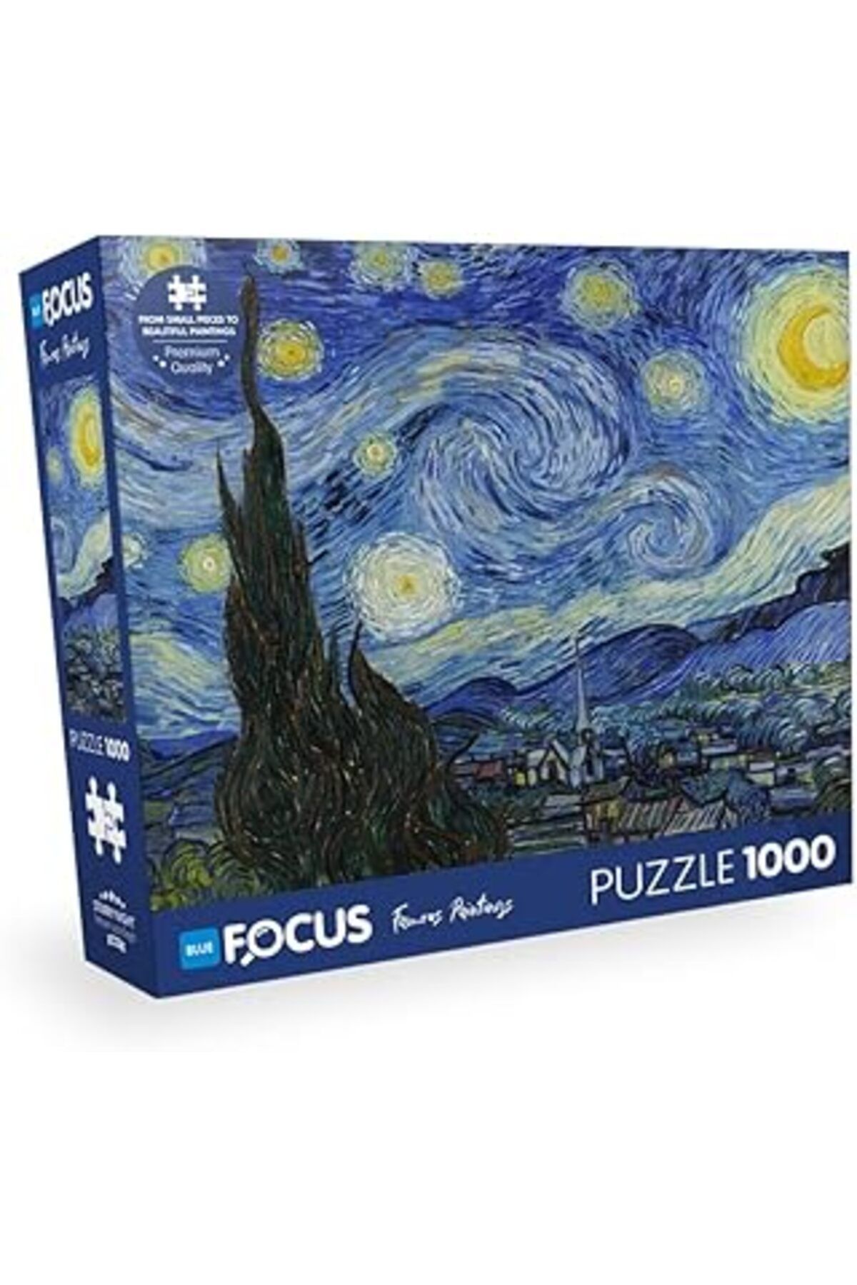 NETWORK ART Blue Focus 1000 Parça Puzzle - STARRY NIGHT (YILDIZLI GECE)