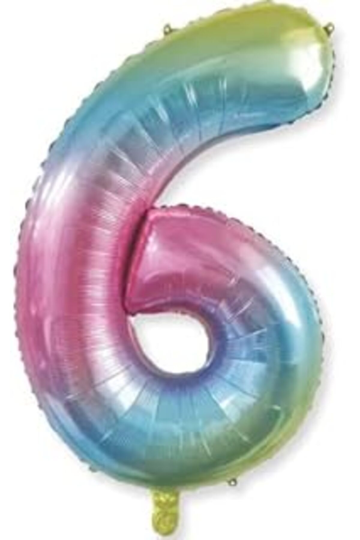 Mu Art Benim Marifetlerim - 6 Rakamı Rengarenk Folyo Balon 40 Inch 90 Cm