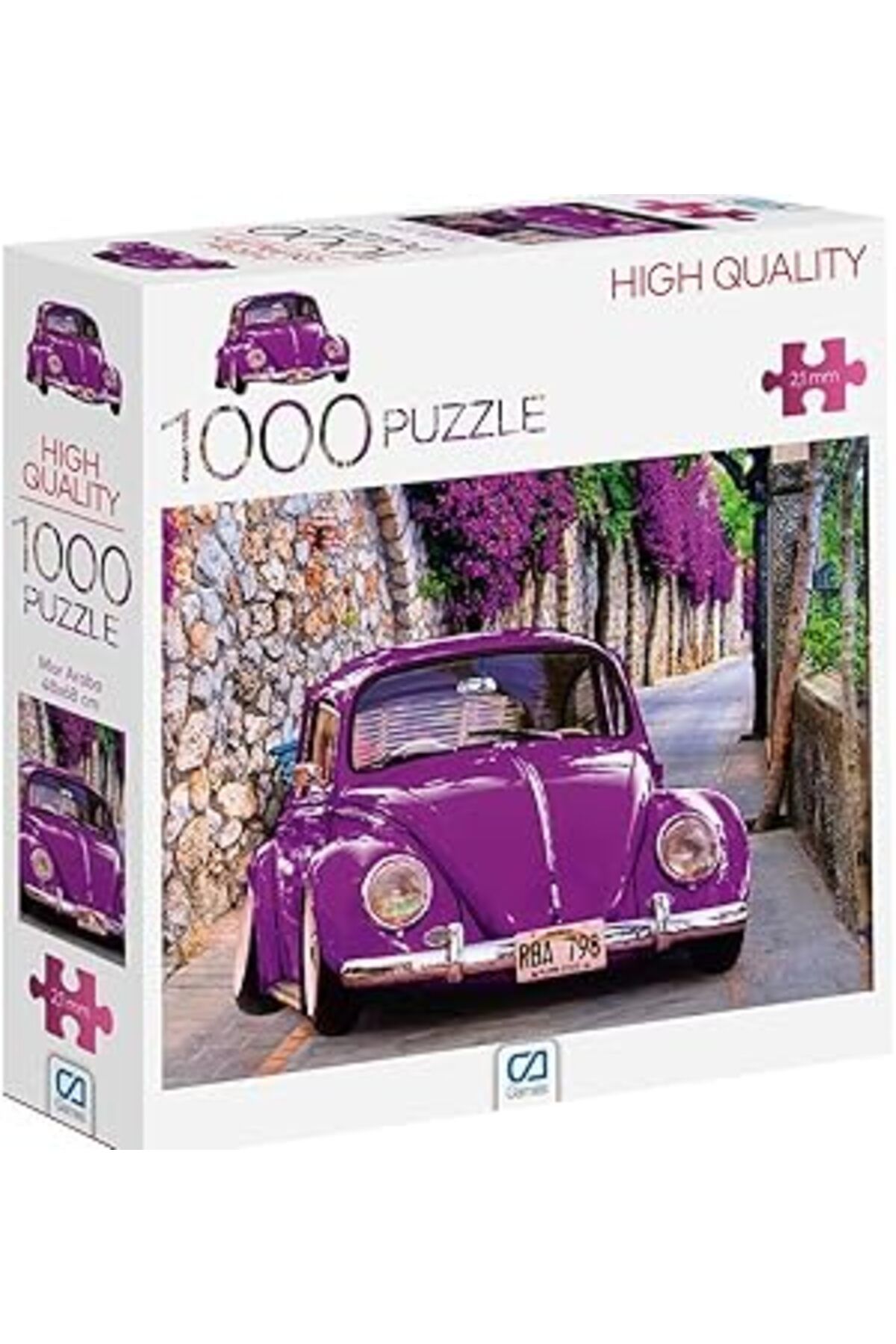Mu Art Ca Games 1000 Parça Mor Araba Puzzle 7028, Araba Puzzle