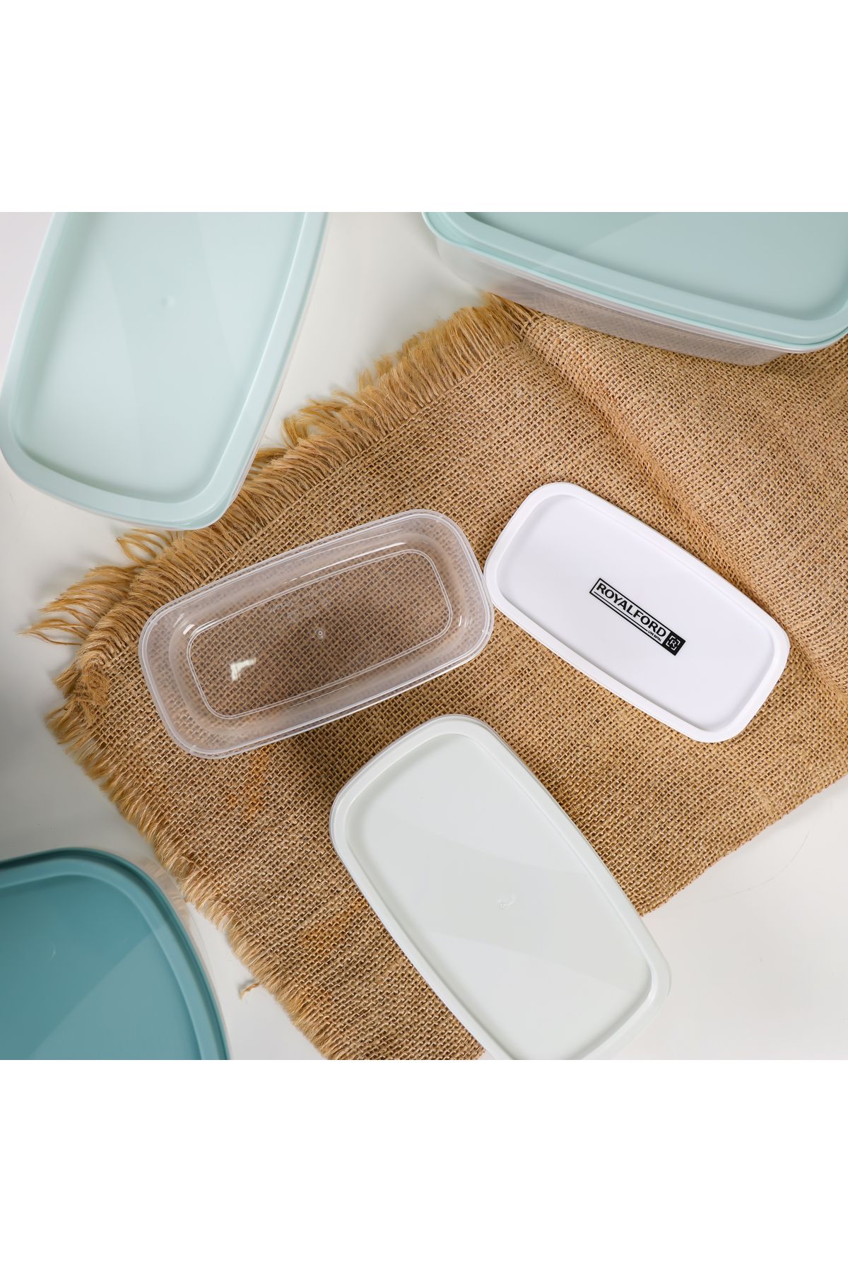 ROYALFORD-Pack of 7 Containers, 220 ml, 380 ml, 650 ml, 1000 ml, 1800 ml, 2600 ml, 4200 ml 6