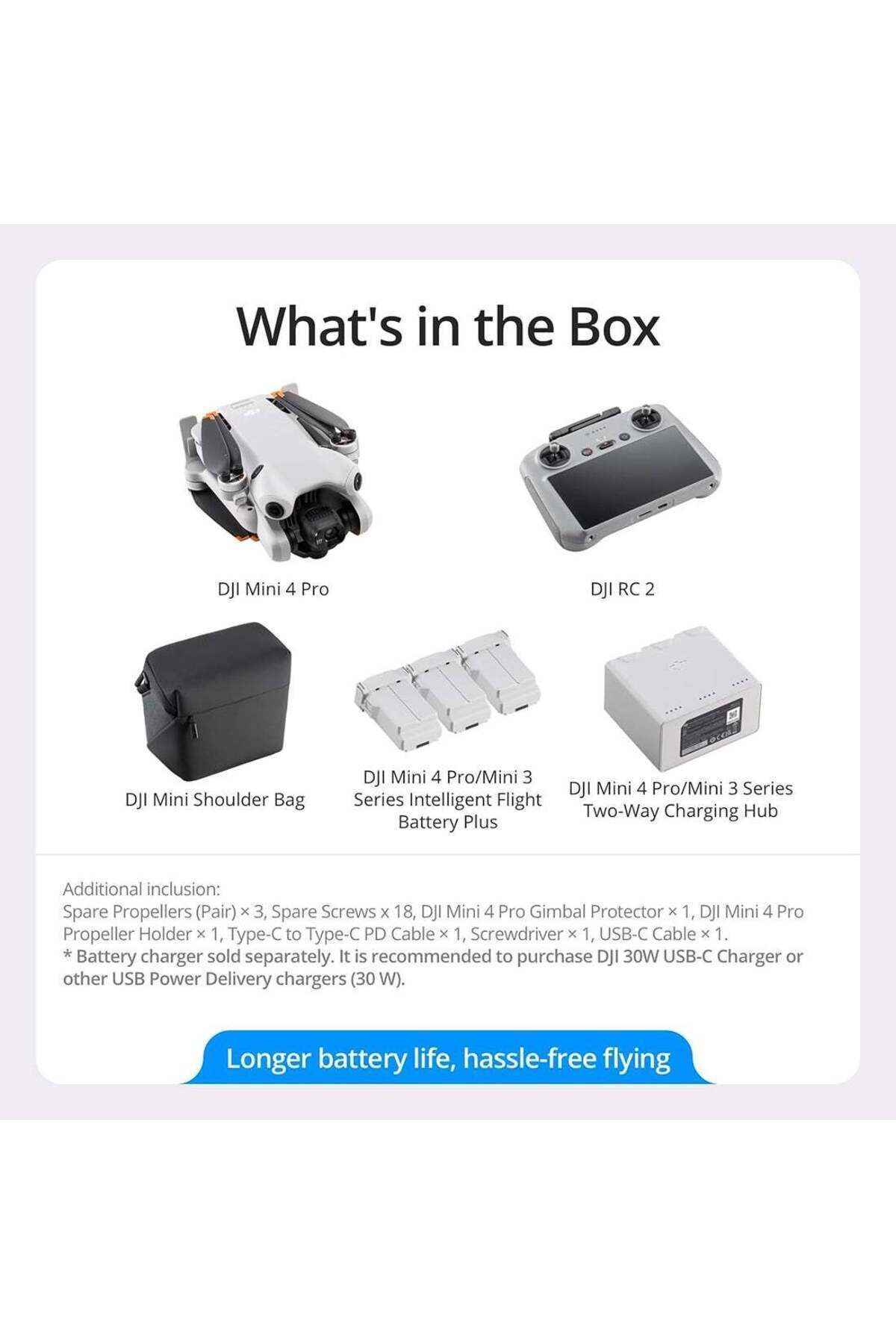 DJI-Mini 4 Pro Fly More Combo Plus, Folding Mini-Drone 4K HDR Camera, 2 Extra Batteries- UAE Version 2