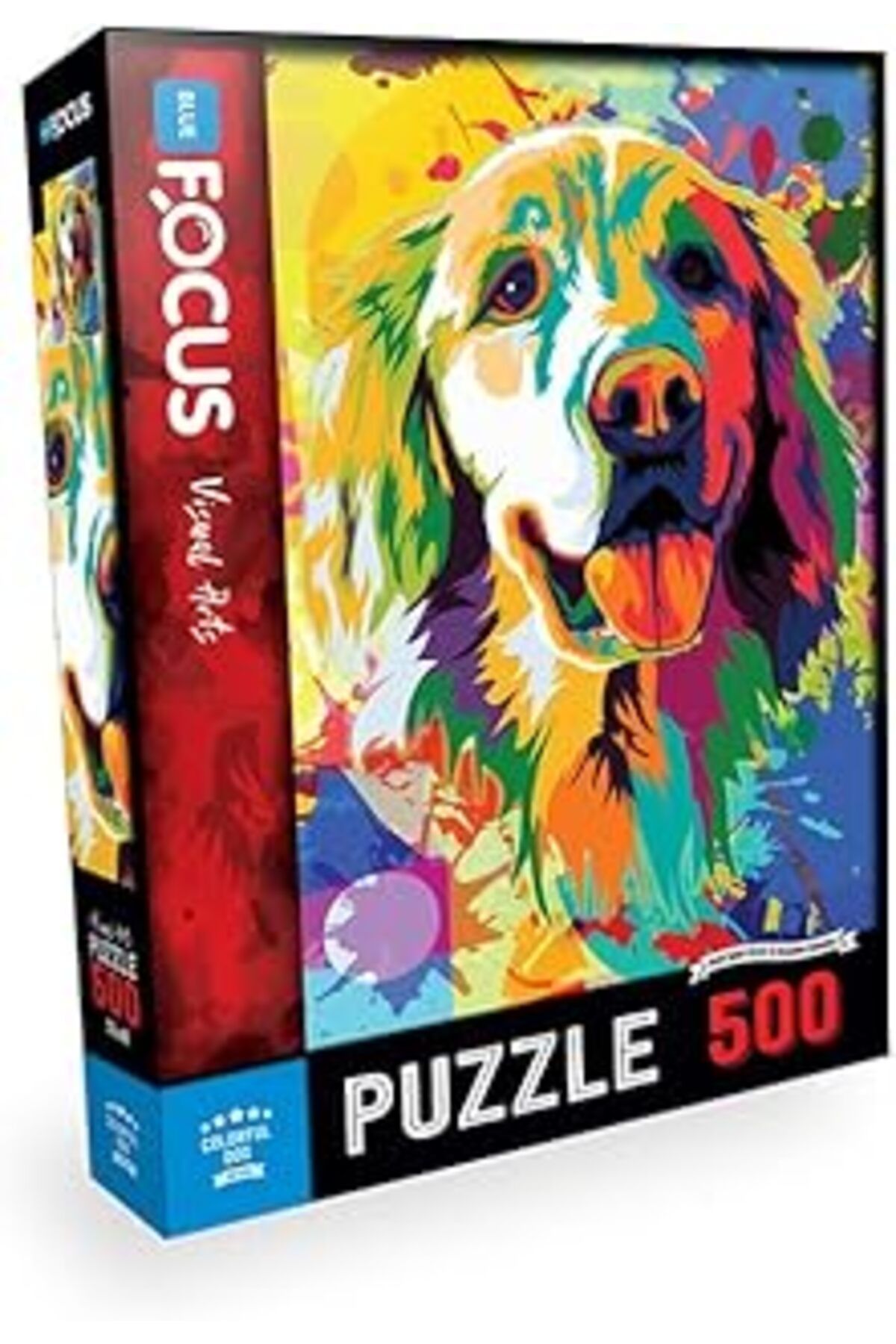 robotrend Blue Focus 500 Parça - Colorful Dog (Renkli Köpek)