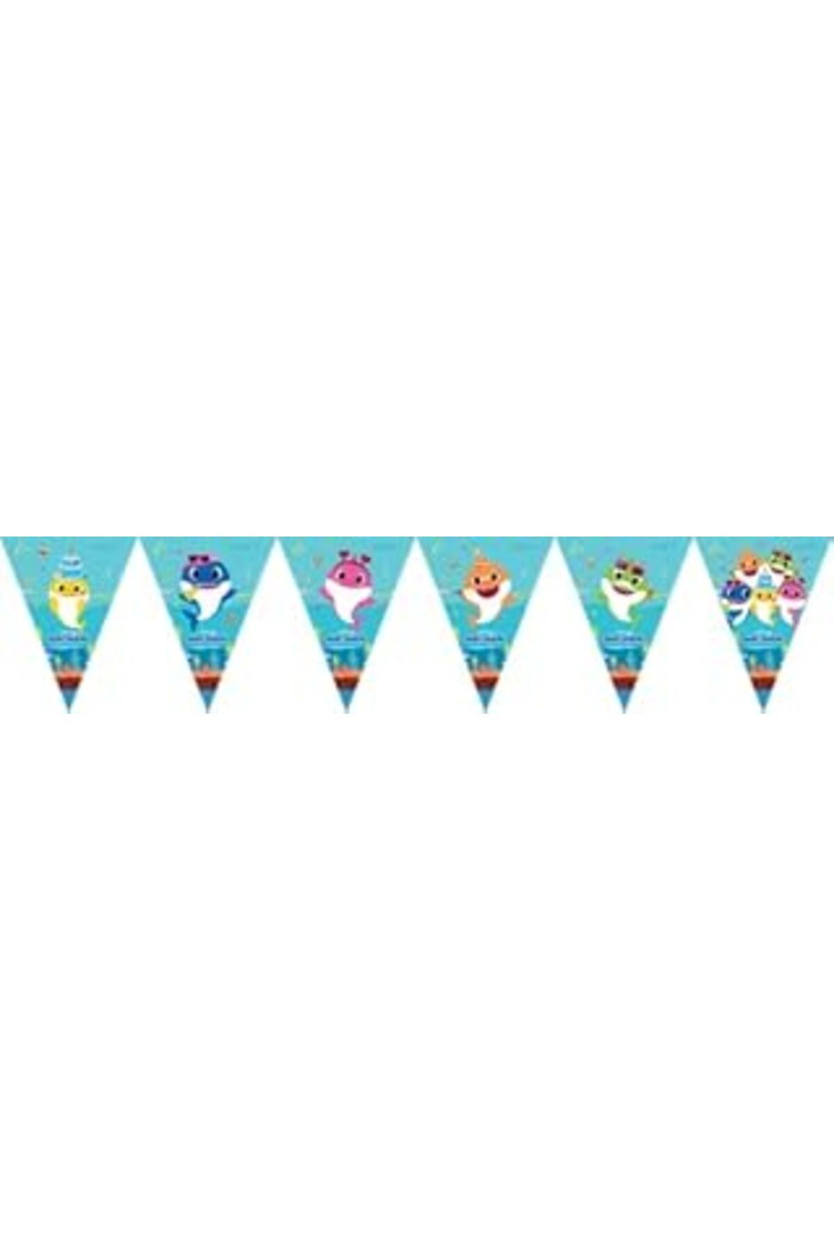 Pazarcan Benim Marifetlerim - Baby Shark Bayrak Flama Seti 11 Adet 320 Cm