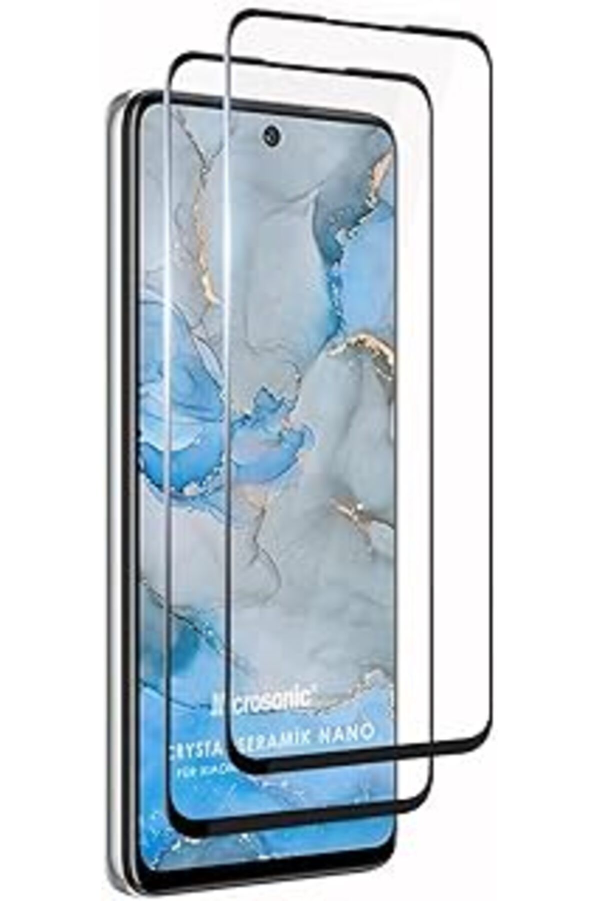 Pİ GLOBAL Microsonic General Mobile Gm 22 Pro Crystal Seramik Nano Ekran Koruyucu Siyah (2 Adet)