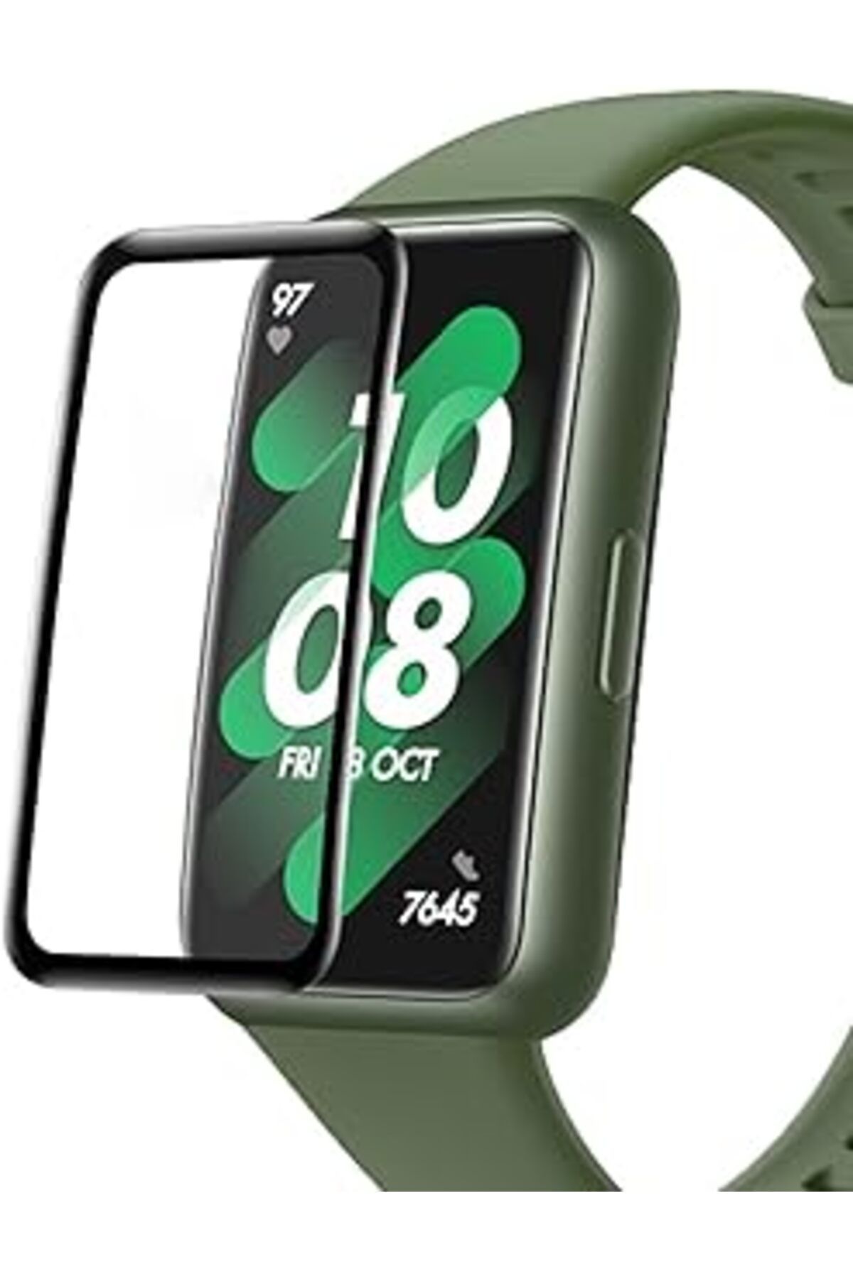 Pazarcan Microsonic Huawei Band 8 Tam Kaplayan Nano Cam Ekran Koruyucu Siyah