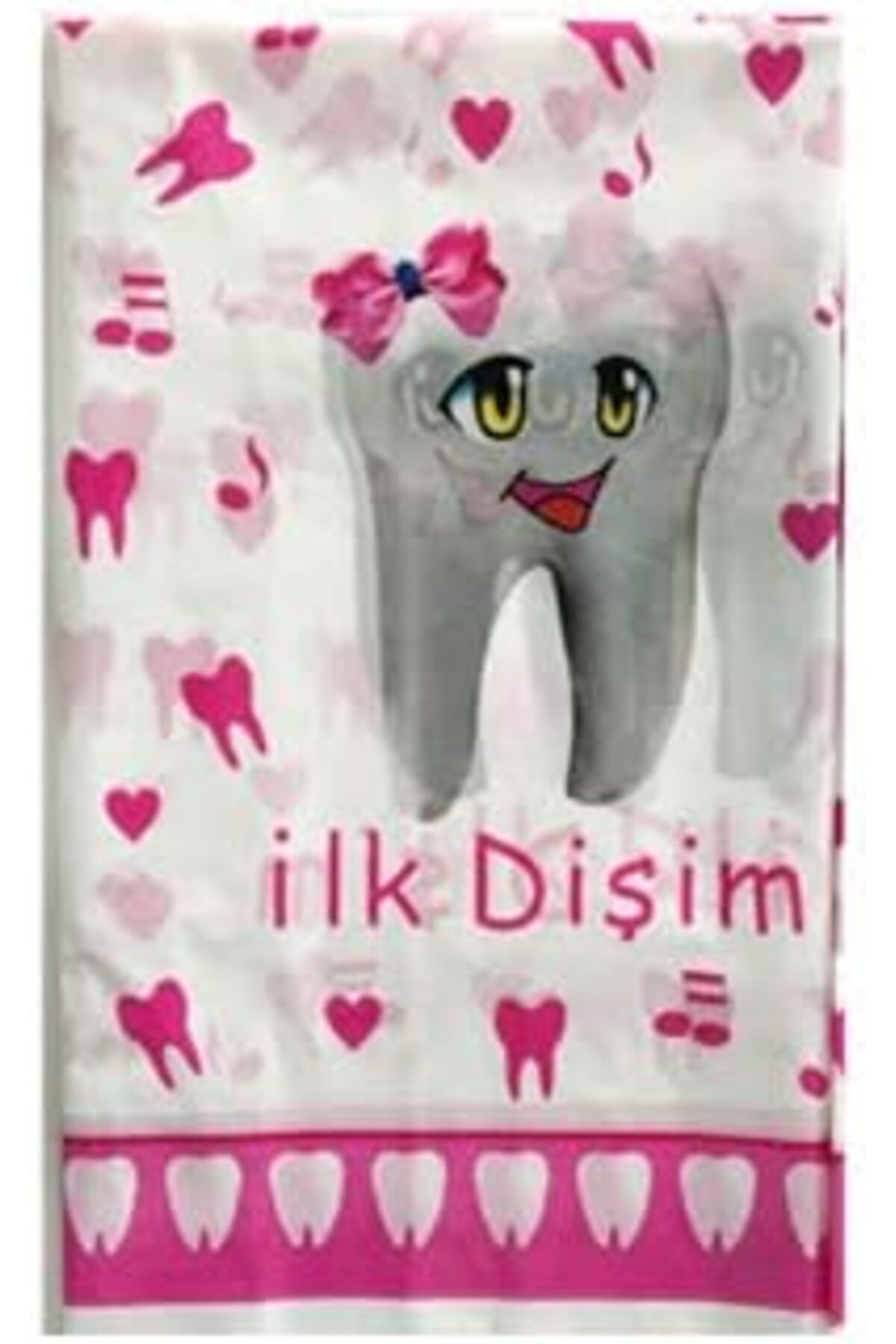 Mu Art Benim Marifetlerim - Pembe Ilk Dişim Masa Örtüsü 108*180