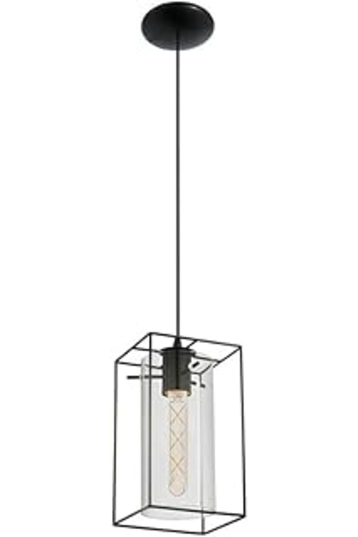 Mu Art Ahşap Eglo 49495 Loncino Sarkıt, Gümüş