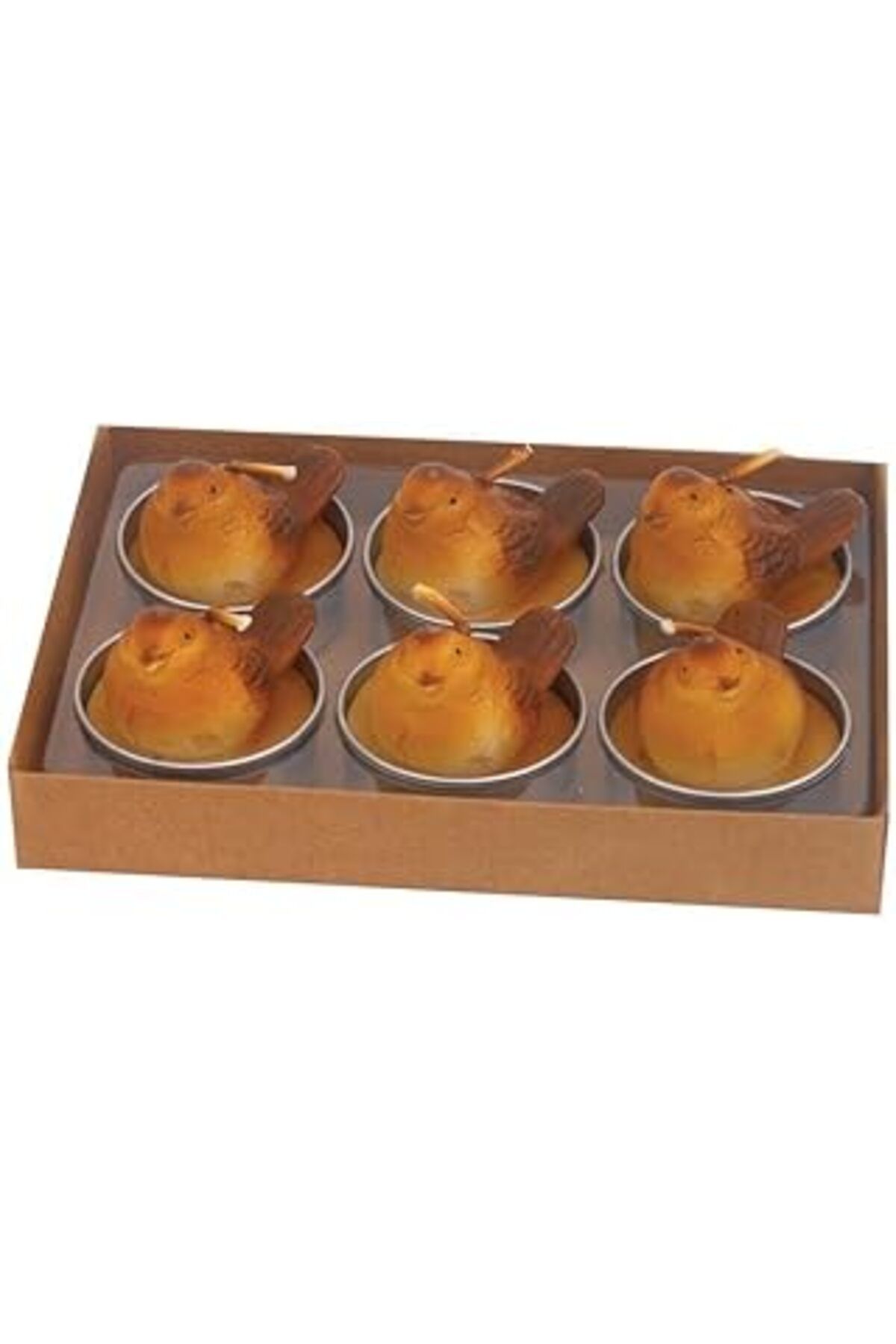 Qedii Setabianca Fun Candle Tealight Serçe 6Lı