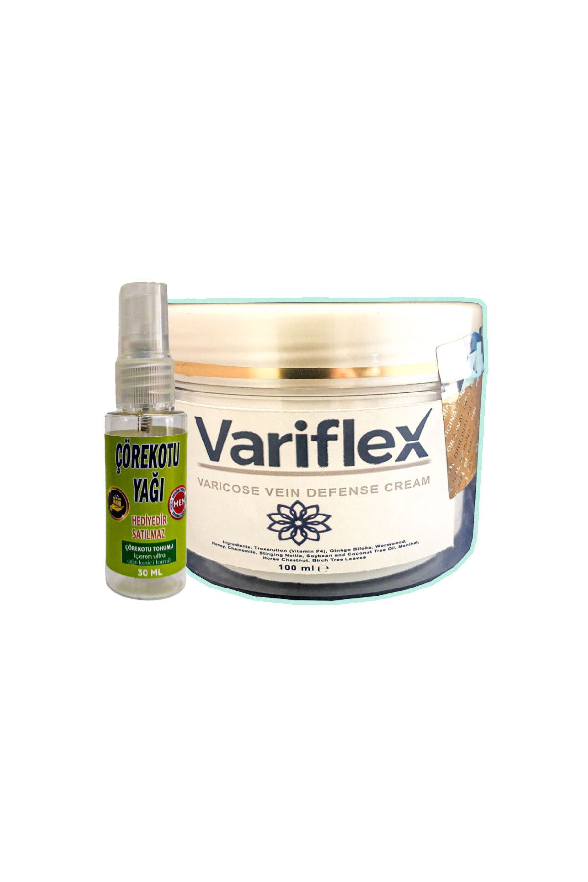 TAMNET Variflex Varicose Vein Defense Cream 100 ml Giderici Krem+30 ml Çörek Otu Yağ