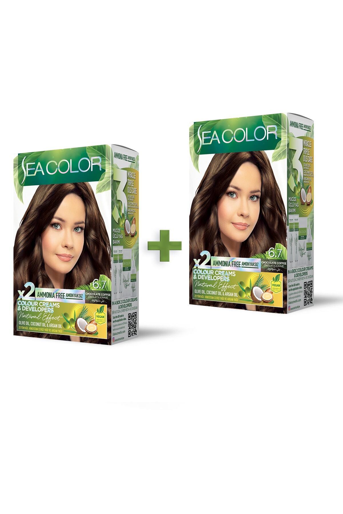 Sea Color 2'li Natural Effect Set Saç Boyası Amonyaksız 6.7