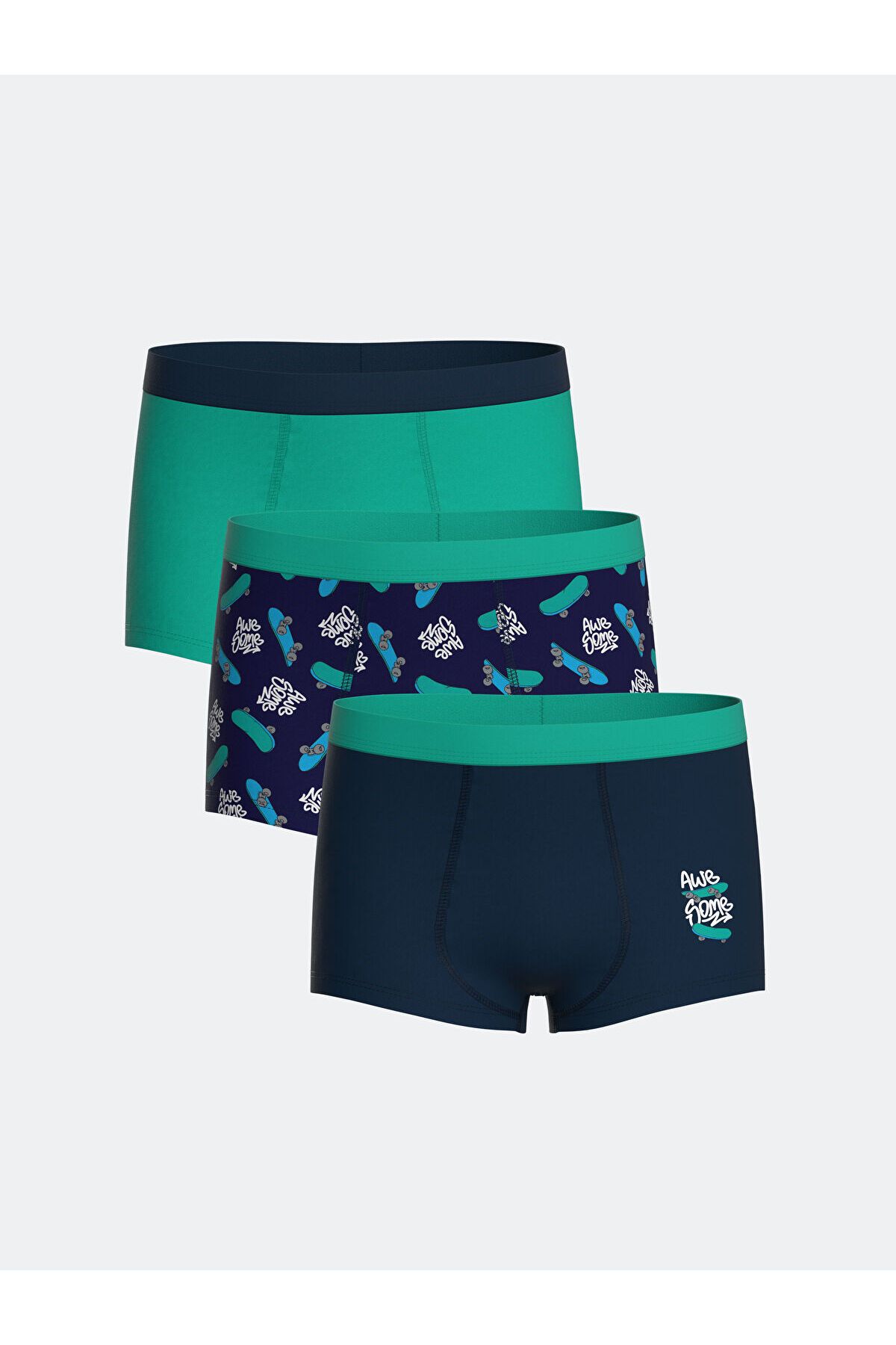 LC Waikiki Baskılı Erkek Çocuk Boxer 3'lü