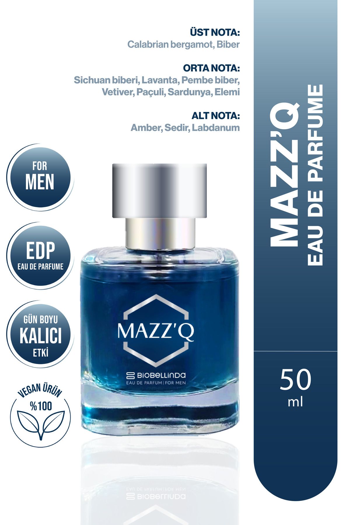 BioBellinda Mazz'Q Eau De Parfume For Men 50 Ml