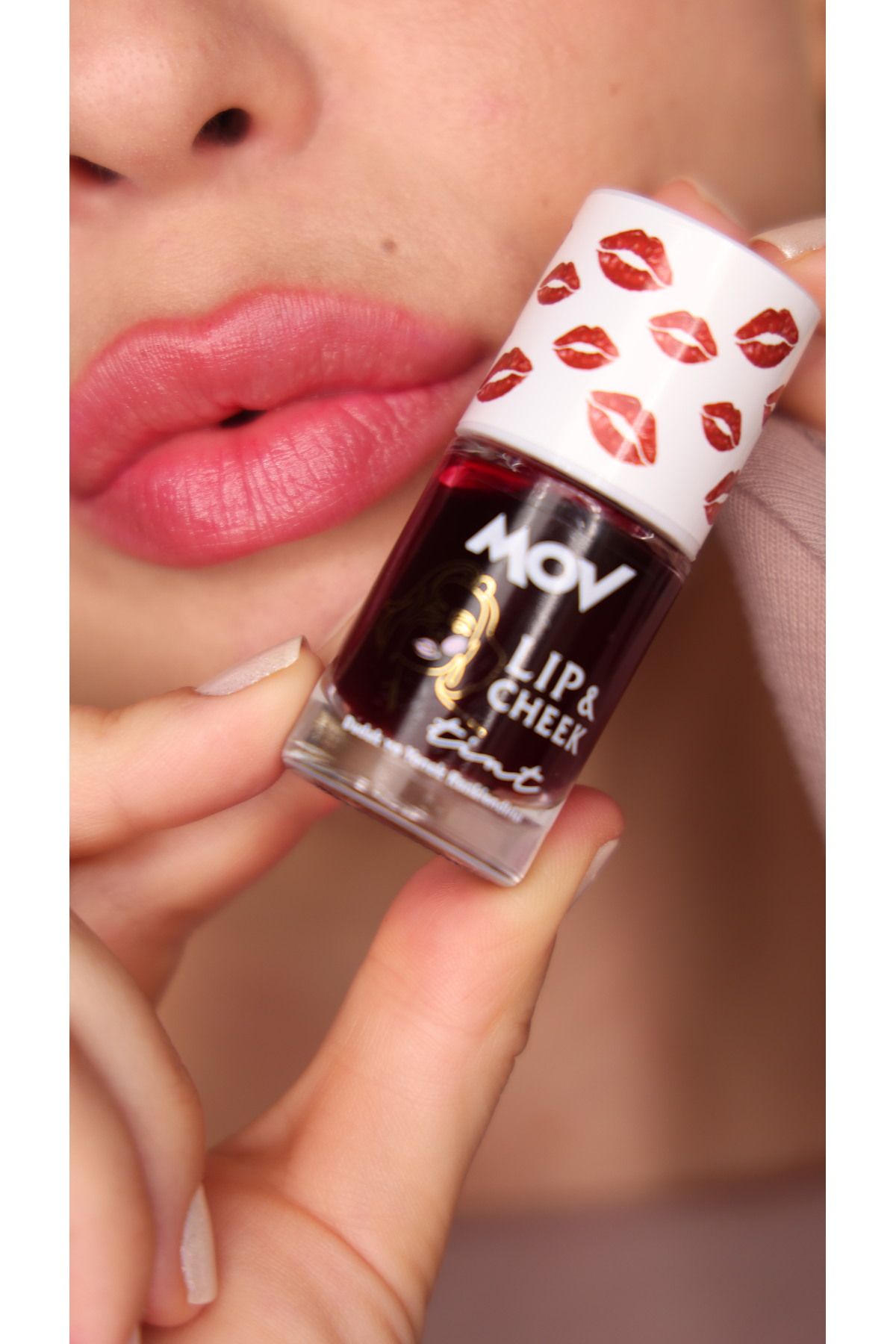 MOV-Lip to Cheek Tint Cherry Red - Cheek and Lip Colorant 8