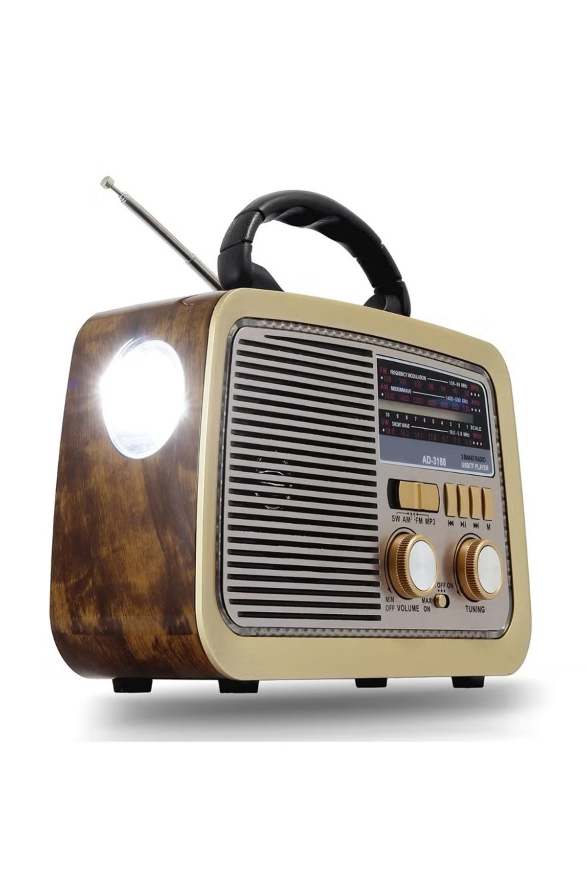 Gold Crest راديو هاي فاي Fm/am/sw 3 نطاقات ومشغل USB/tf/bt