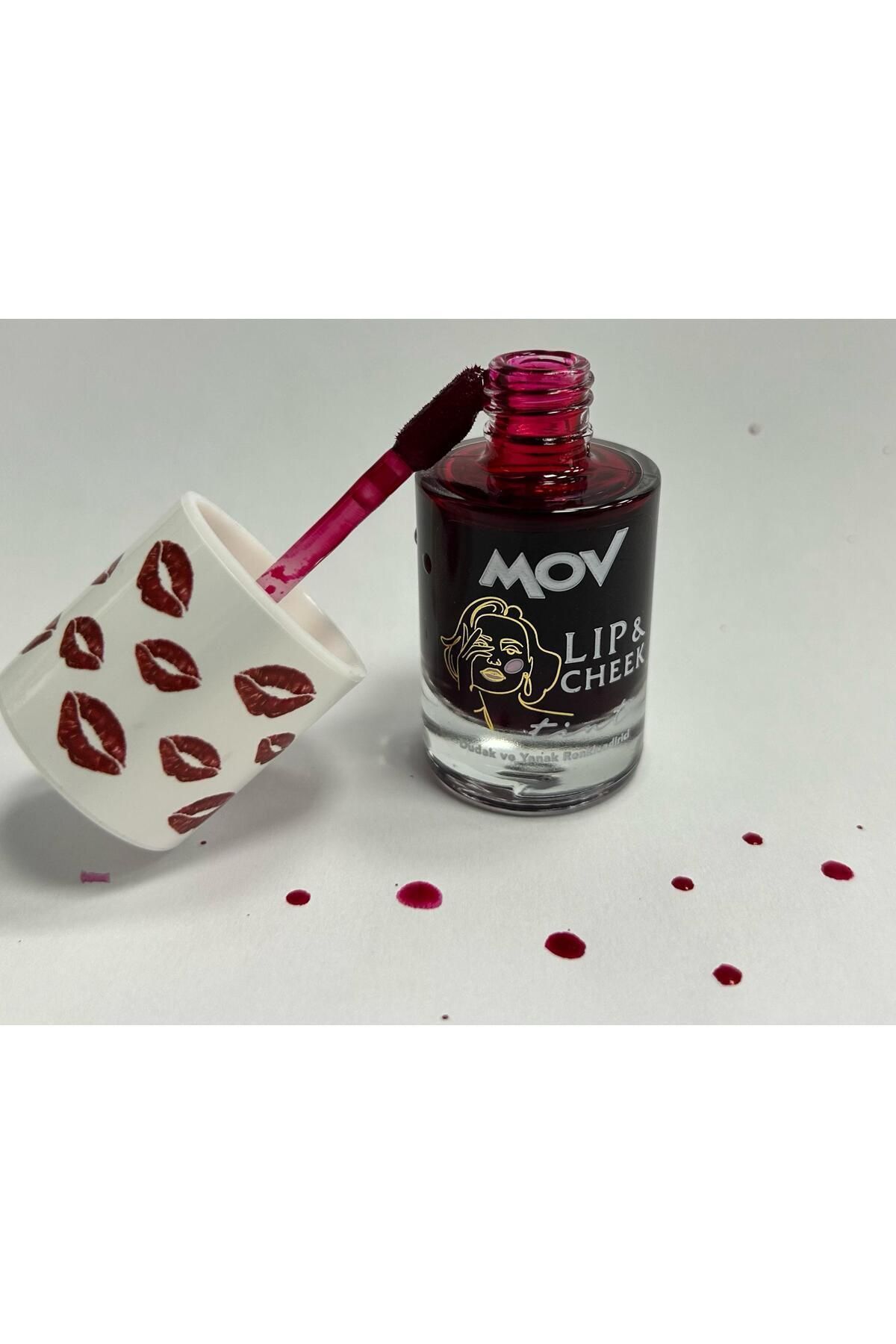 MOV-Lip to Cheek Tint Cherry Red - Cheek and Lip Colorant 2