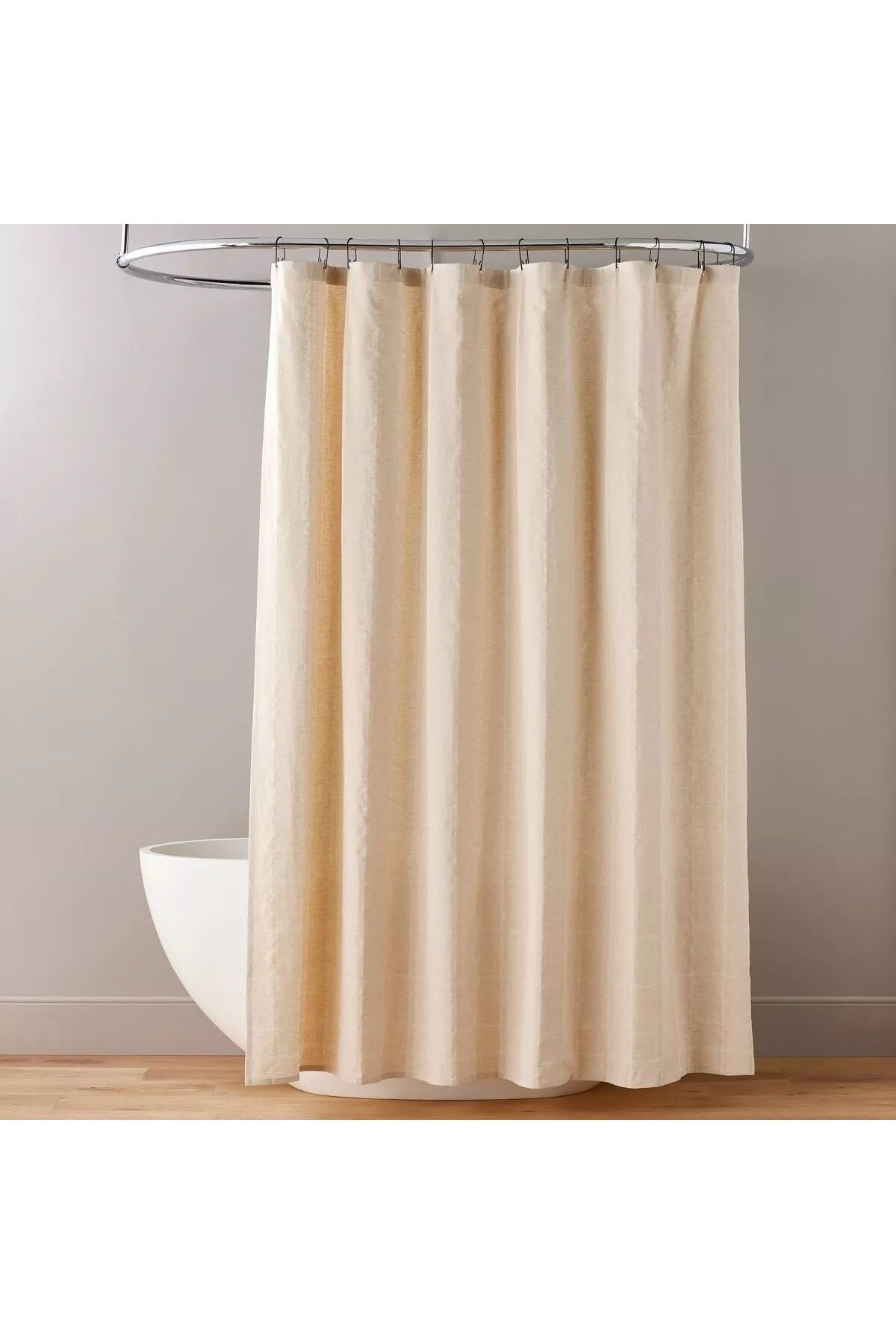 BANİO HOME Polyester Su İtici Banyo Perdesi - Çift Kanat (90x180 cm x2)
