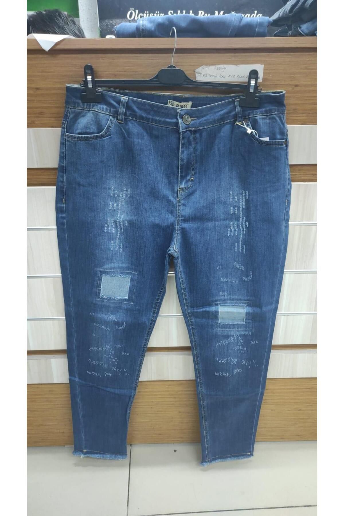 RMG Yırtıklı Kot Pantolon  MAVİ002