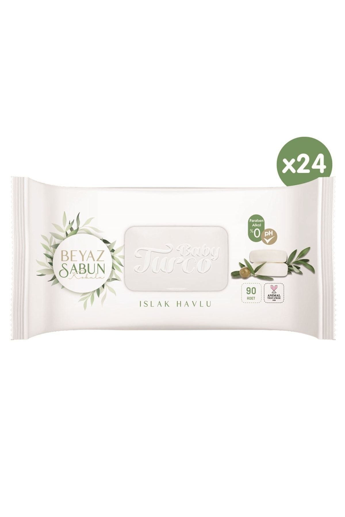 Baby Turco Turco Baby Islak Havlu 90'lı Beyaz Sabun X24 Adet fotoğrafı 6 (önizleme)