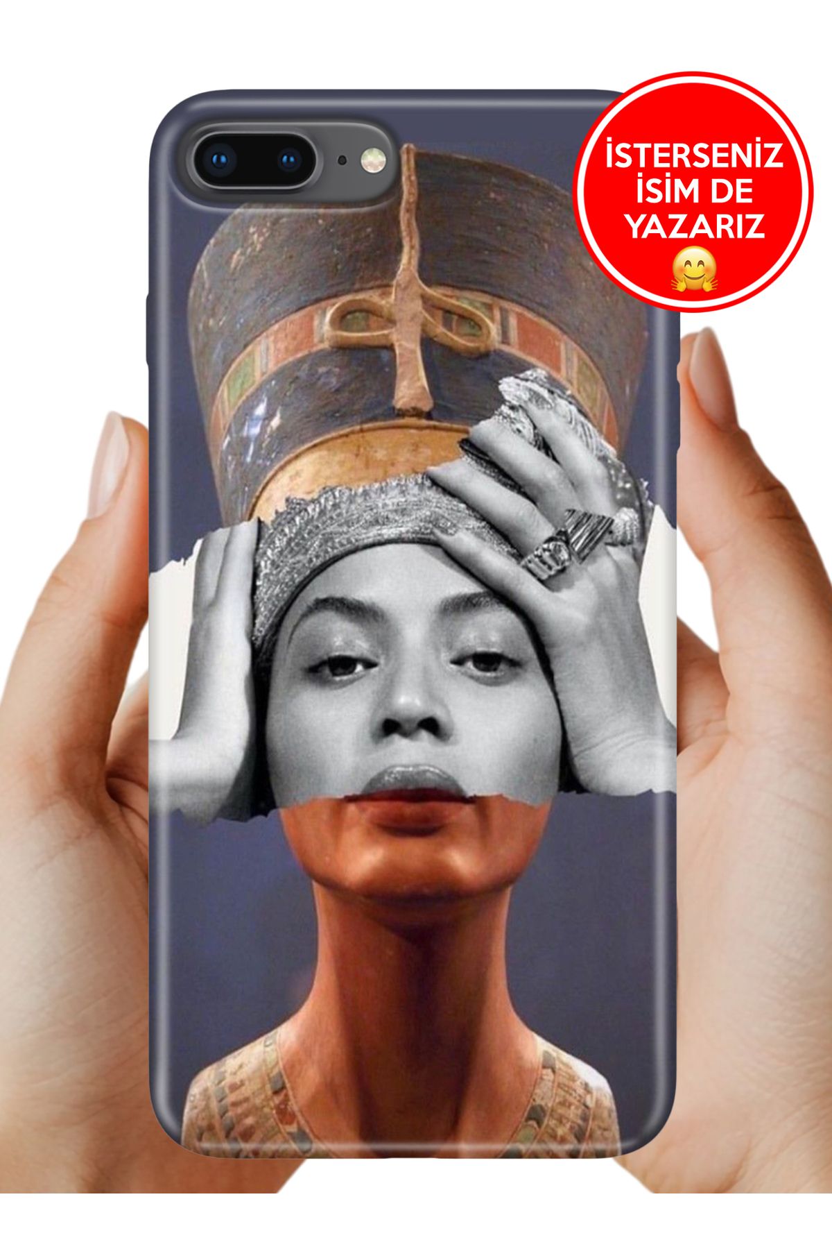 Cekuonline iPhone 7 Plus - 8 Plus Kılıf UvBaskı Özel-Tasarım Silikon Art-Beyonce