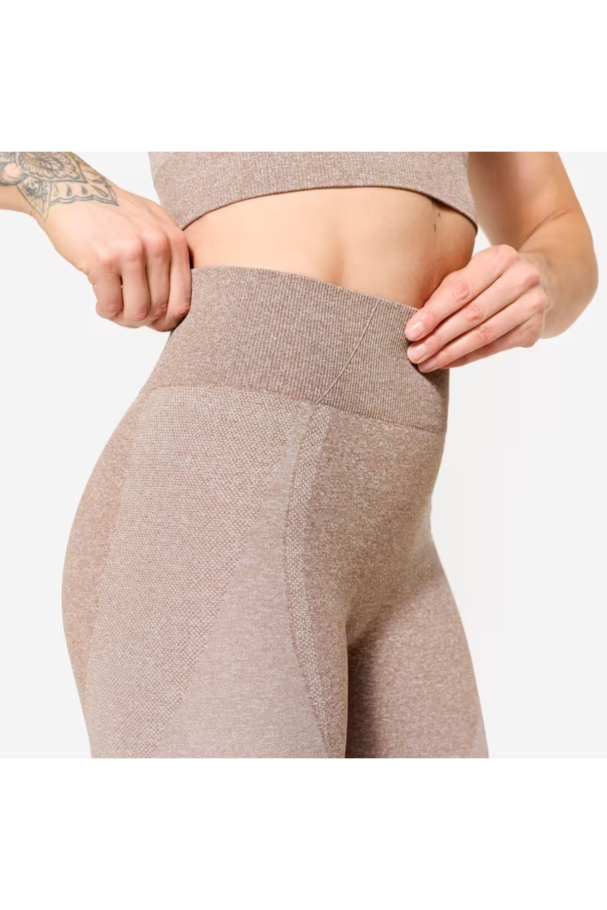 Decathlon-Women's Brown High Waist Sports Leggings 5