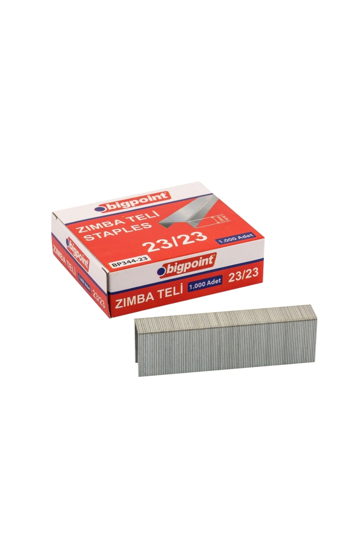 Bigpoint | Zımba Teli No: 23/23, 1000 Adet, 230 Sayfaya Kadar Zımbalamaya Uygun