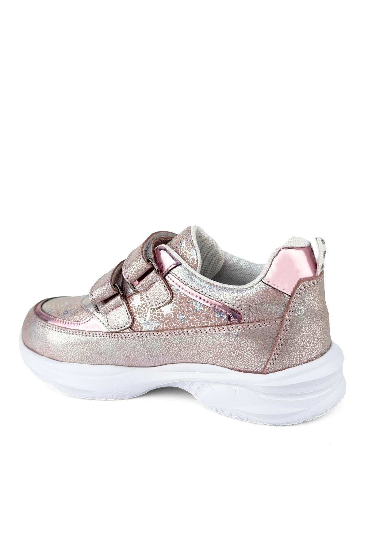 Cici Bebe Ayakkabı-Genuine Leather Powder Patterned Girls' Shoes 3