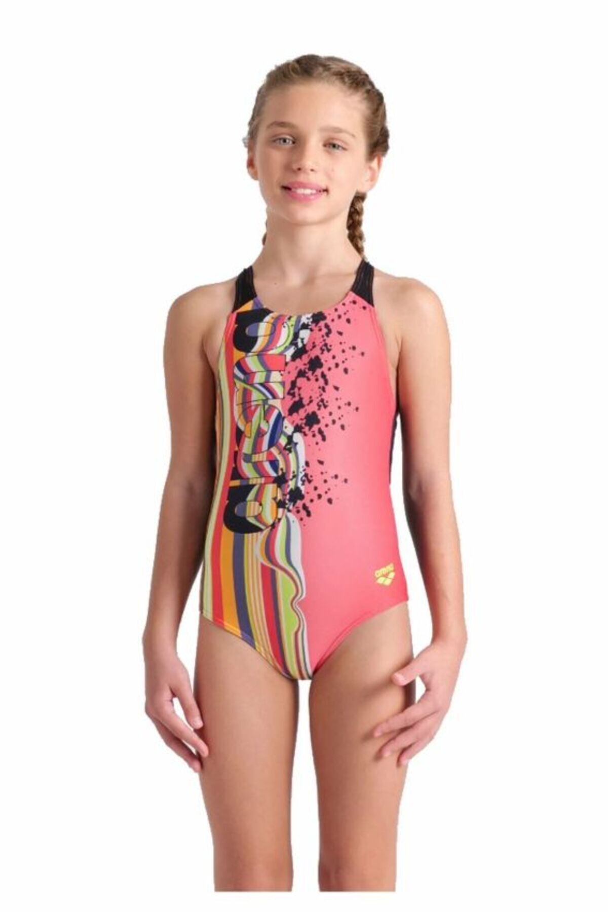 ARENA-Girl's Arena Palette Swimsuit Swim Pro Back Girl's Swimsuit Red 007918350 1