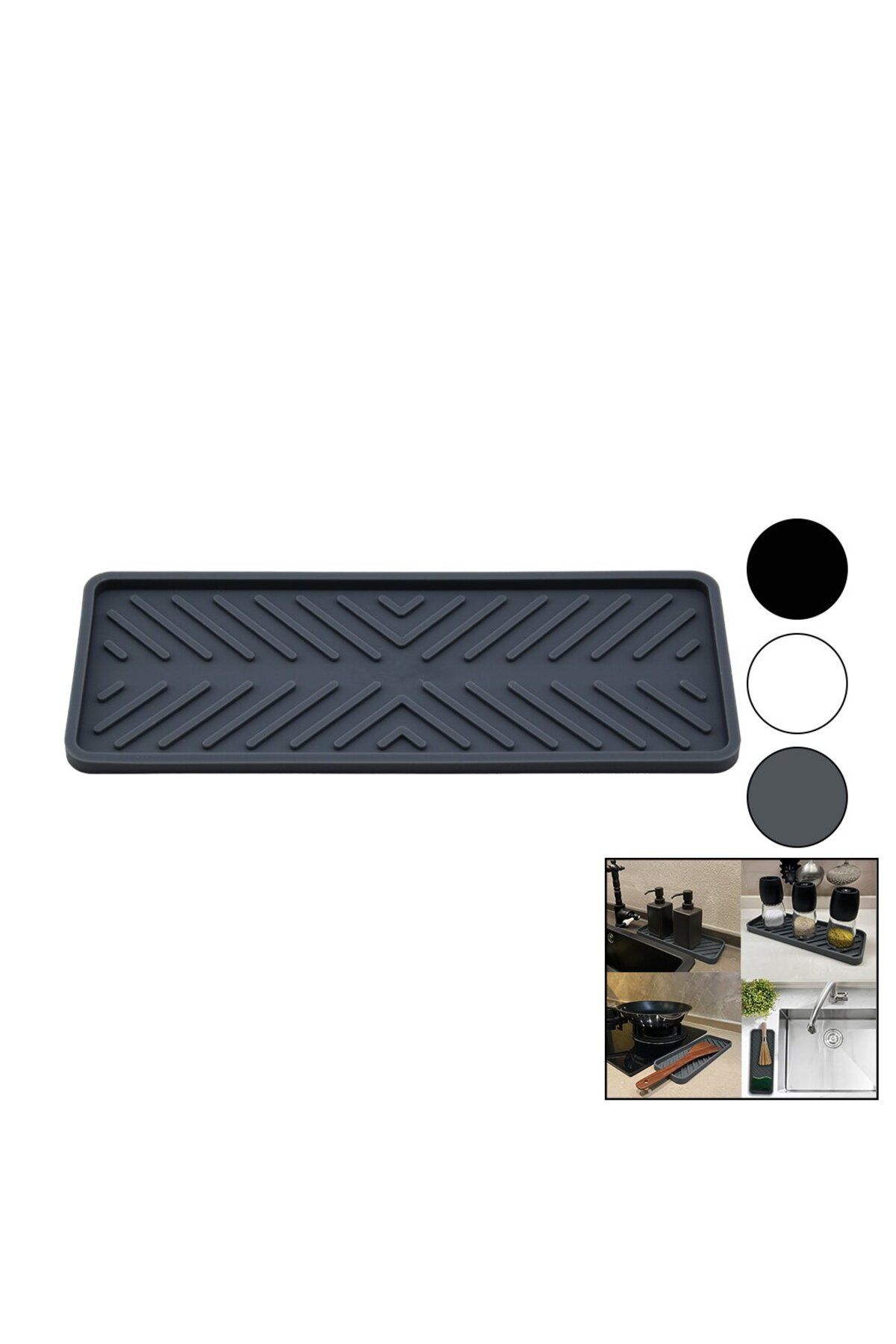 STOREMAX buxystorem ORGANİZER - SİLİKON MUTK LAVABO DÜZENLEYİCİ RENKLİ MAT 22.5 X 9CM BRKT-178617 tren