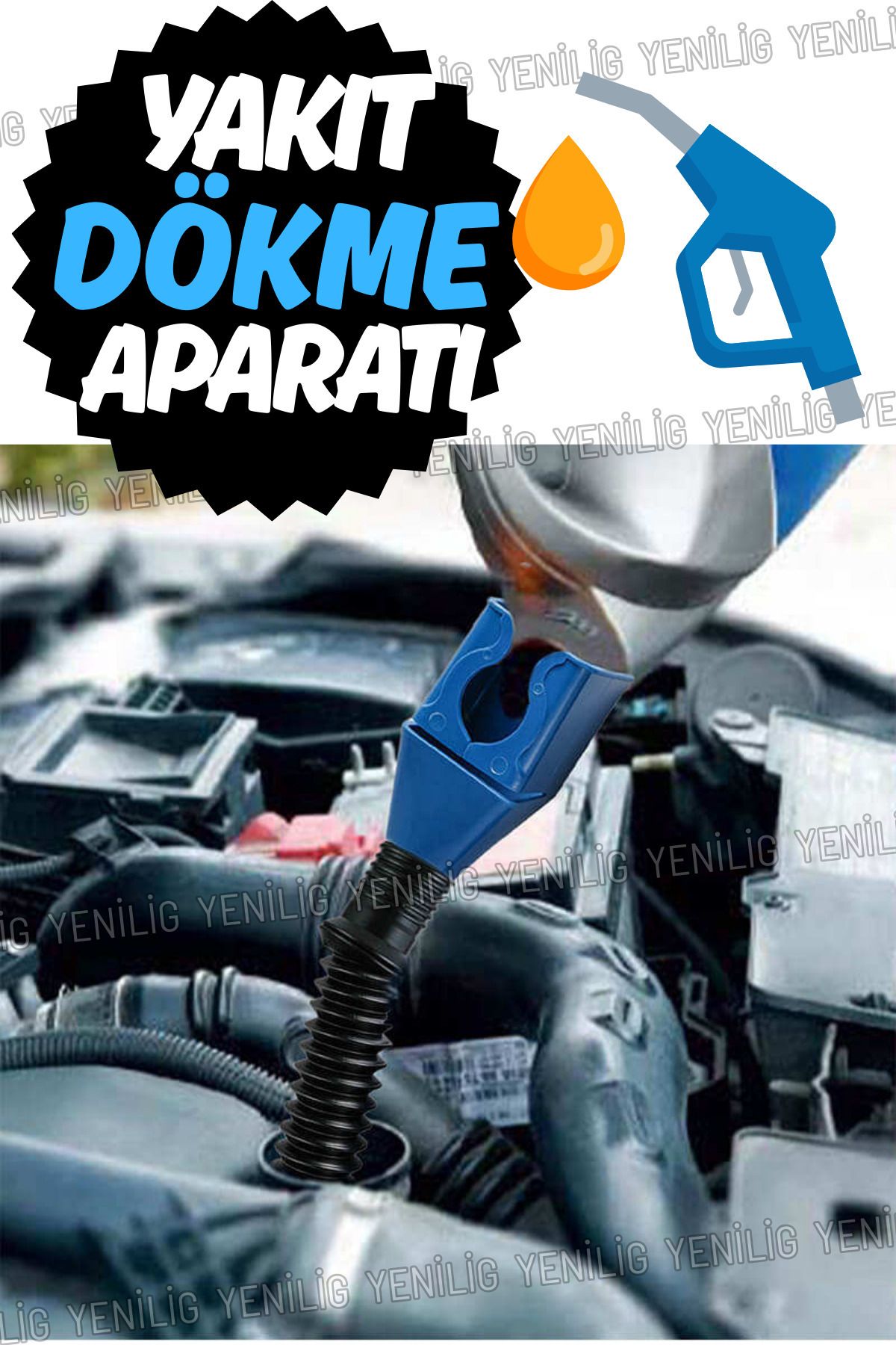 Zogira Güvenilir Yakıt Dökme Aparatı – Esnek, Kolay Temizlenebilir, Standart Şişe Uyumlu