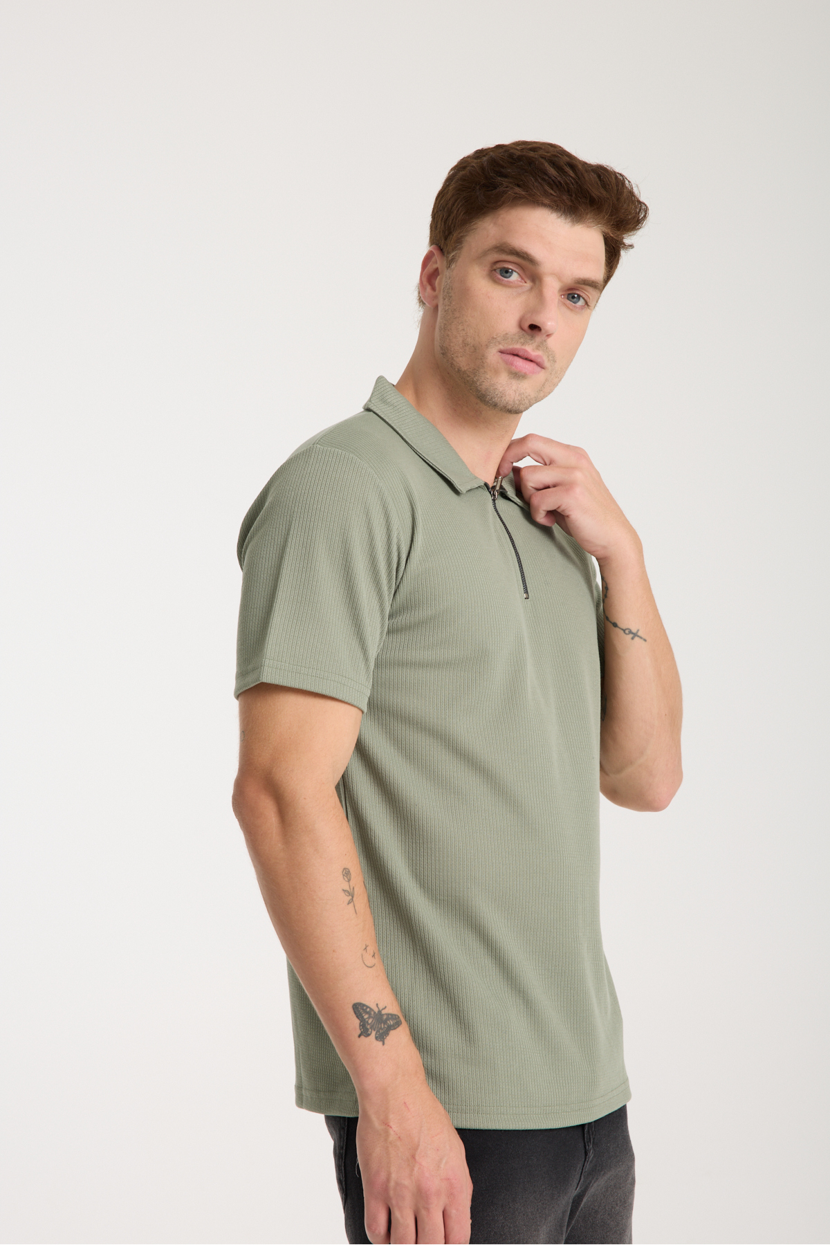 Verge Slim Fit Polo Yaka T-shirt — 5