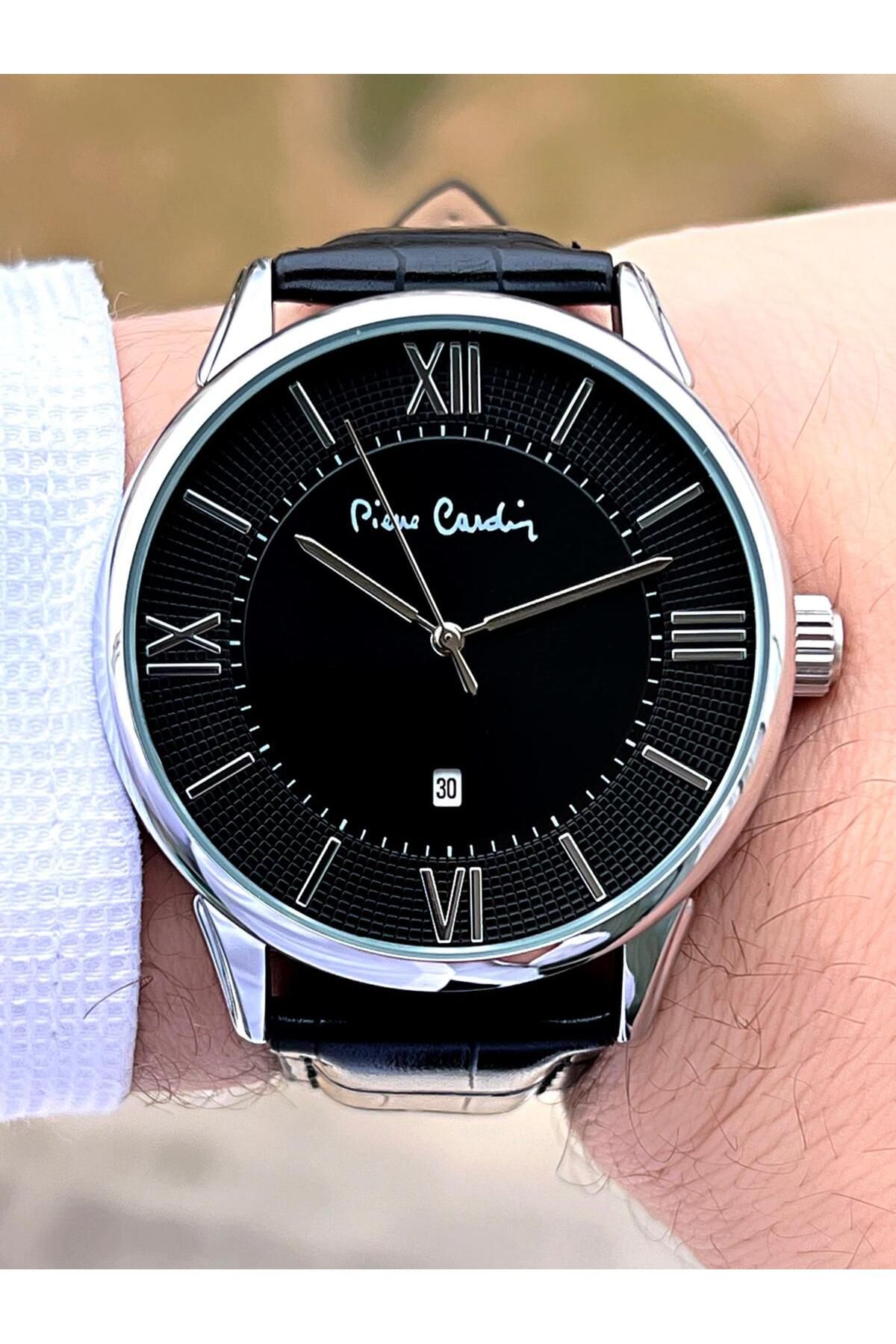 ساعت مچی مردانه سری ویژه ضد آب بند چرمی 30 متری PCE800111F102 Pierre Cardin