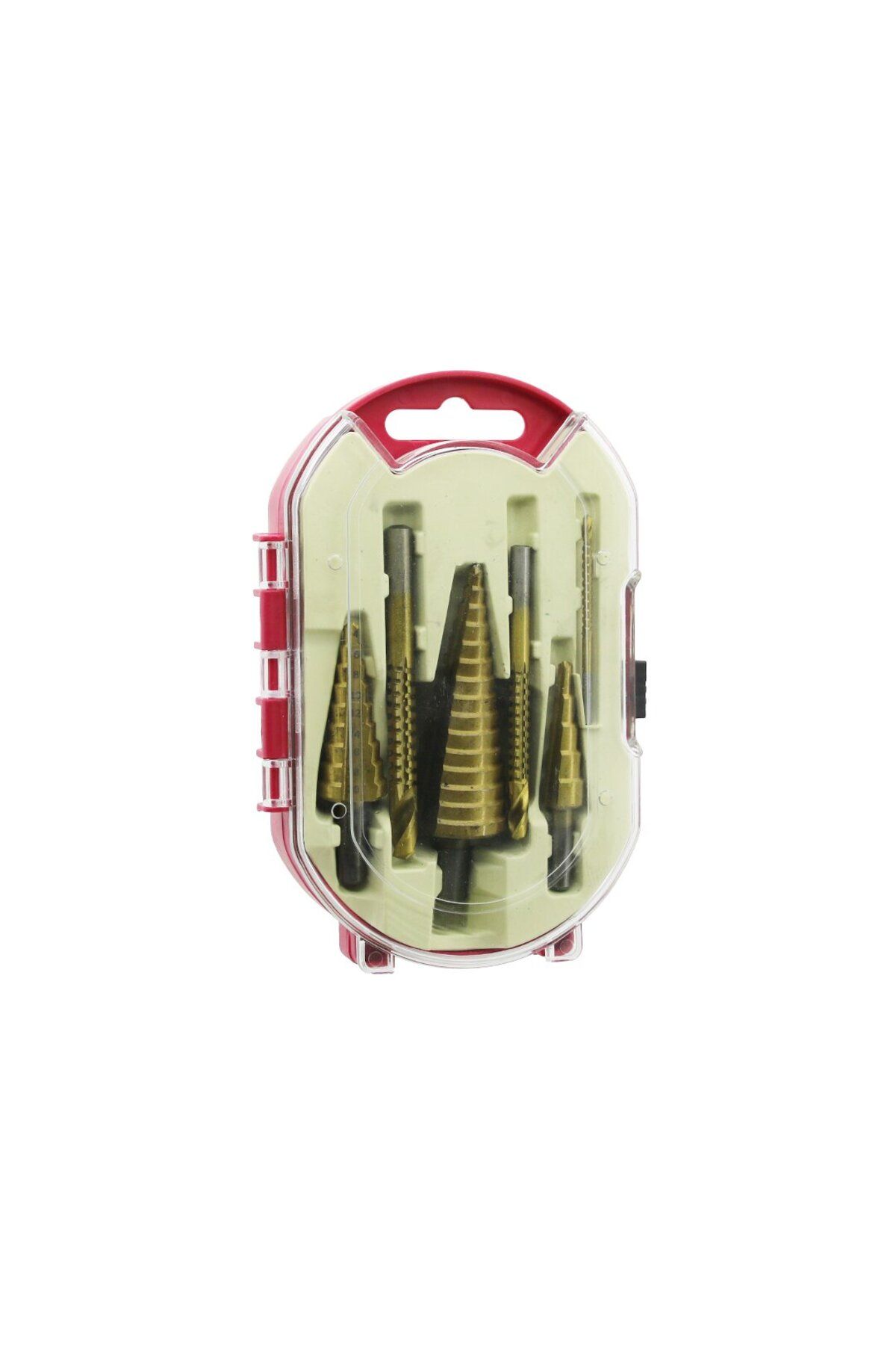 ONE 6PCS KADEMELİ MATKAP UCU SETİ HSS ADIM - DÜZ OLUK - KONİK DELİCİ KIRMIZI PLS.A - CDY6572-9892