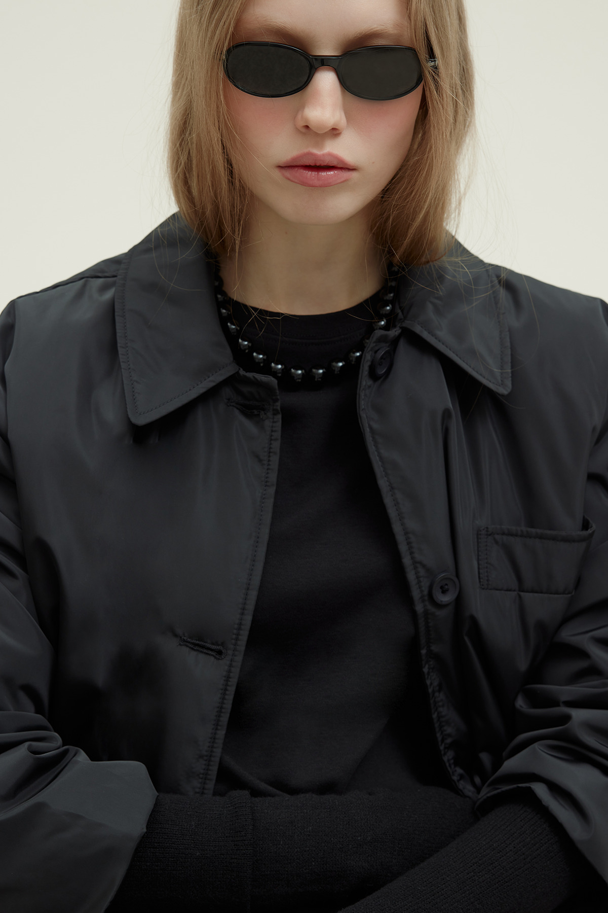 Suud Collection  Siyah Cloud Gömlek Yaka Mont - Görsel 6