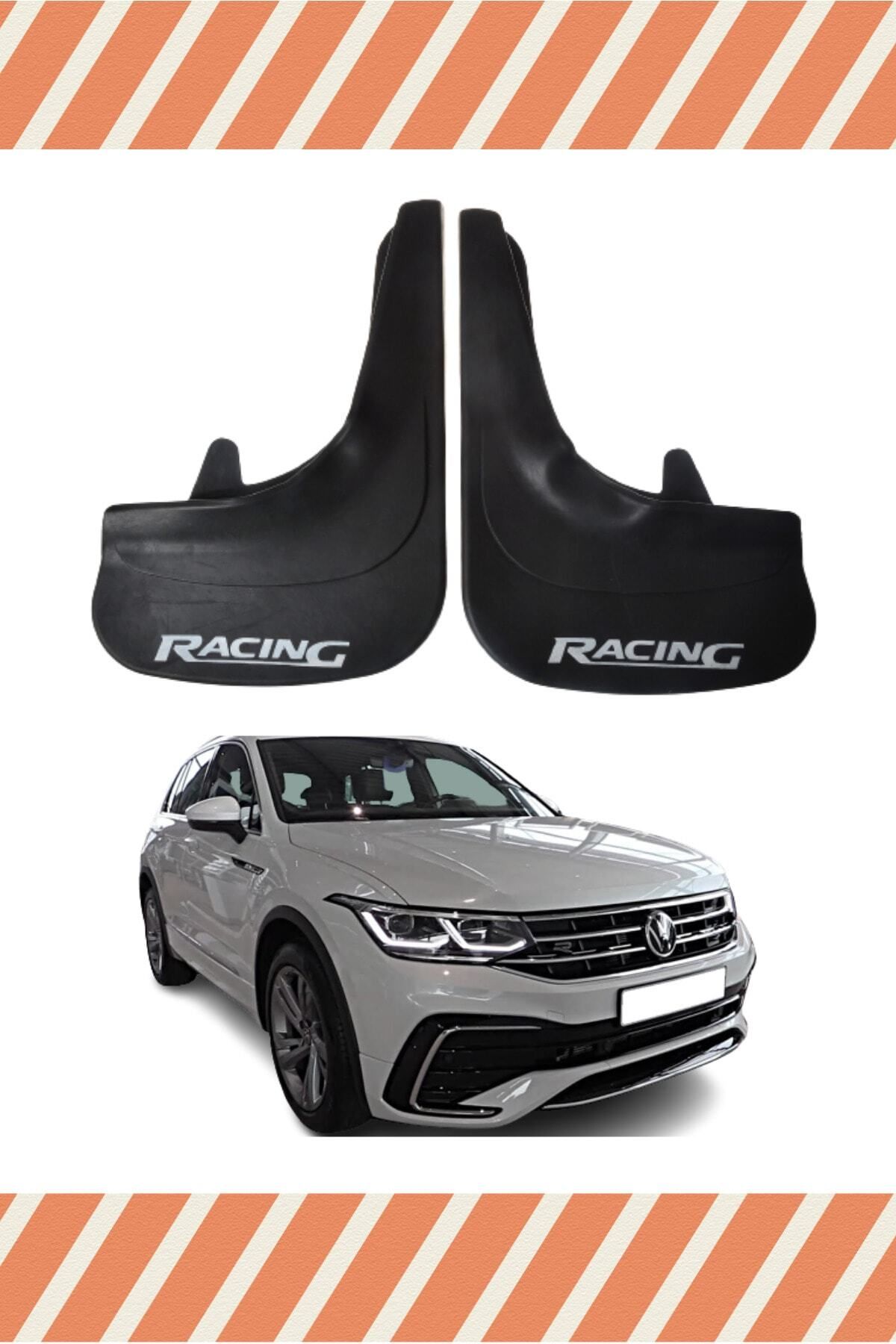Alpax Volkswagen Tiguan tüm kasalar racing beyaz yazılı 2’li tozluk çamurluk paçalık