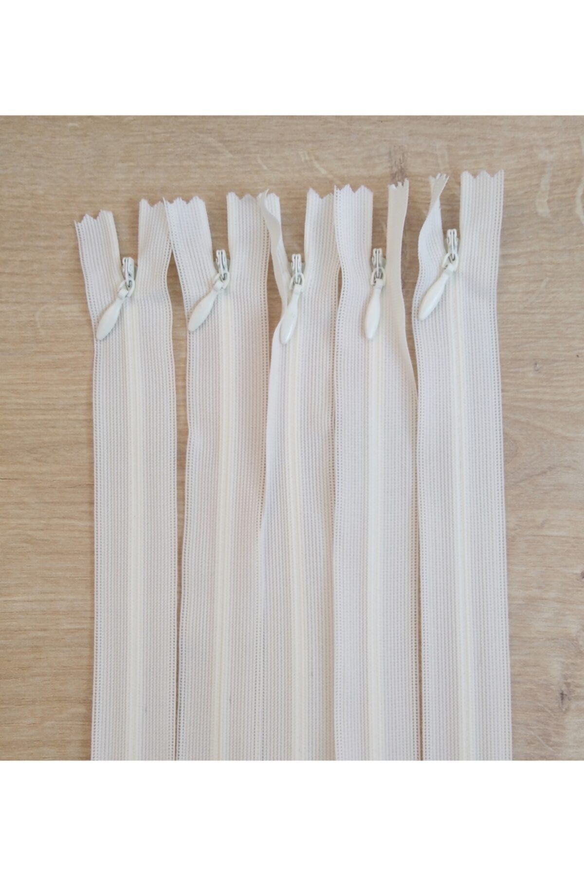Krem Gizli Fermuar 50 Cm 5 Adet