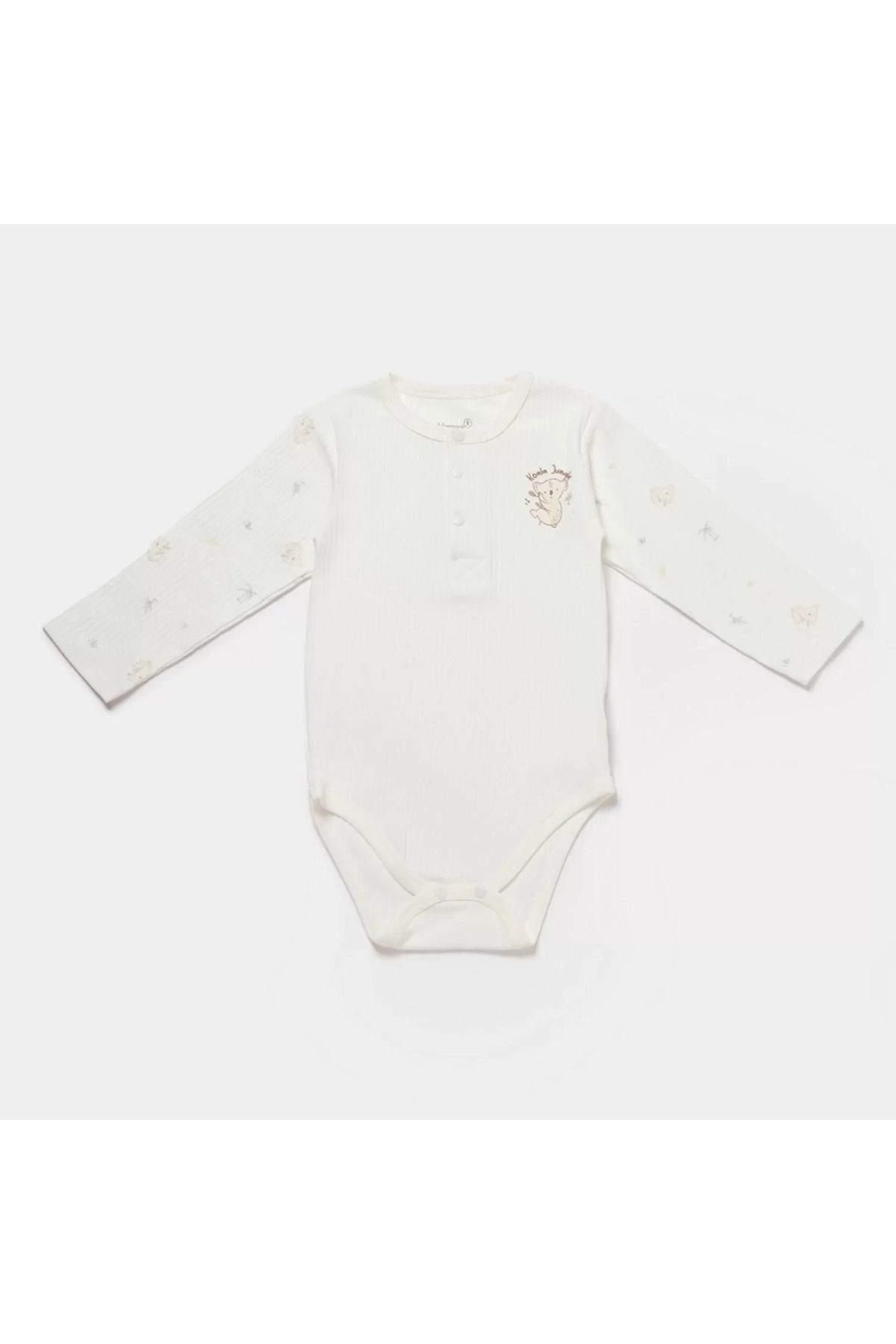 RUBY BOUTİQUE Koala Jungle Uzun Kol Bebek Body Mint