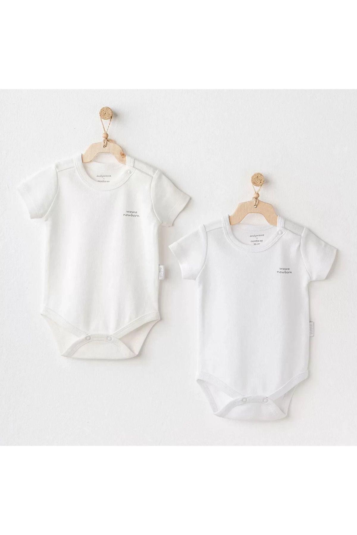RUBY BOUTİQUE Short Sleeve 2'li Basic Body Ekru