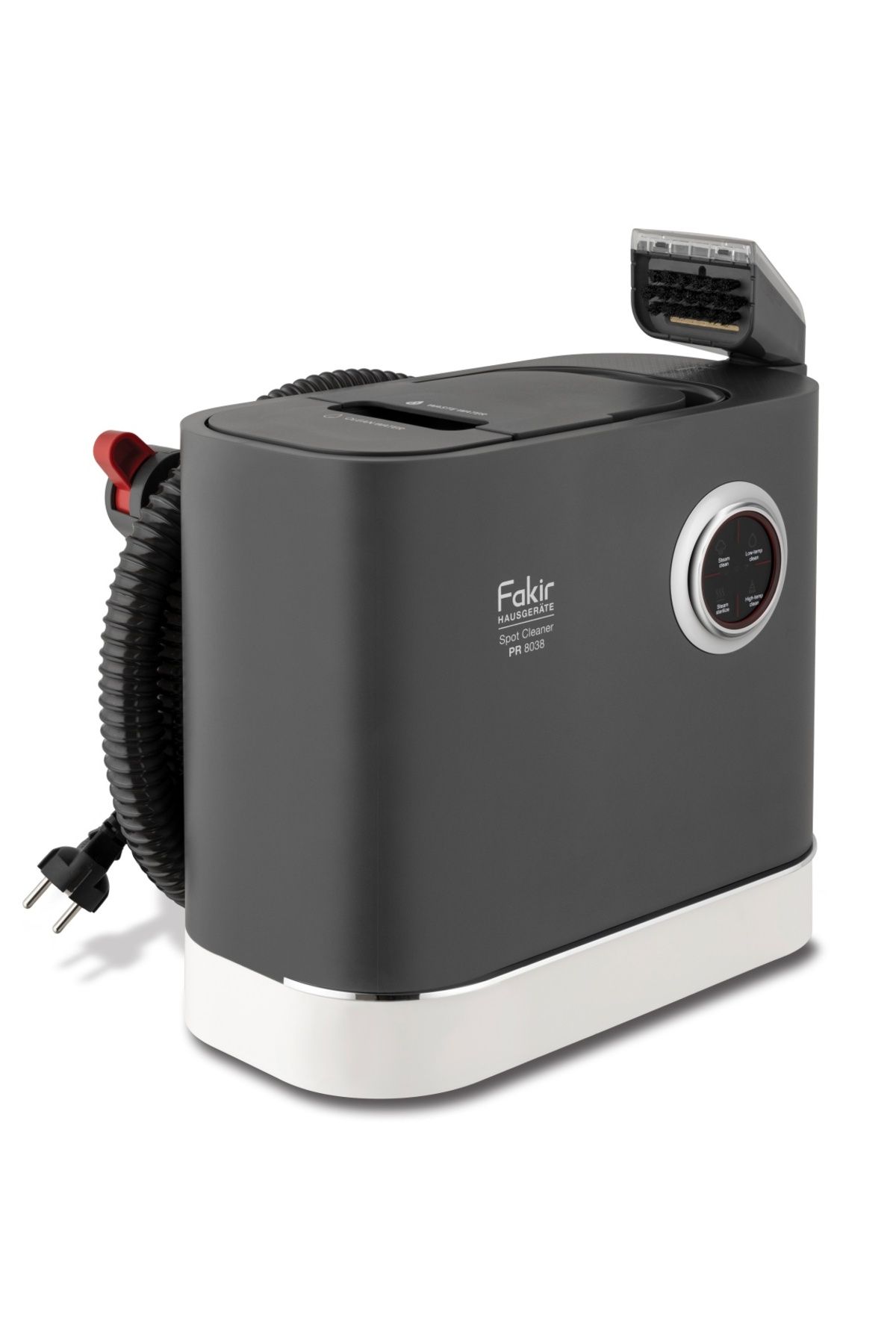 Fakir Aspirator Cu Spalare, Abur, Apa Fierbinte Pr 8038, Perie Speciala Abur Geamuri, 54°c-97°c, 1600w - One Size